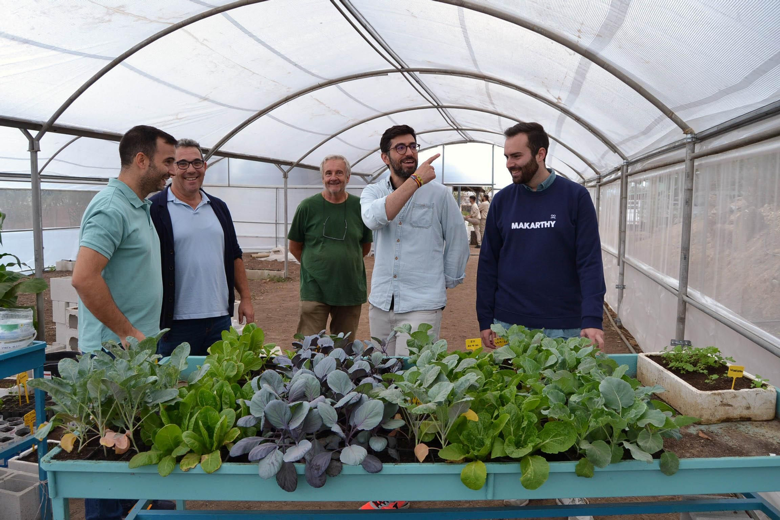 Inauguración del vivero de floricultura.