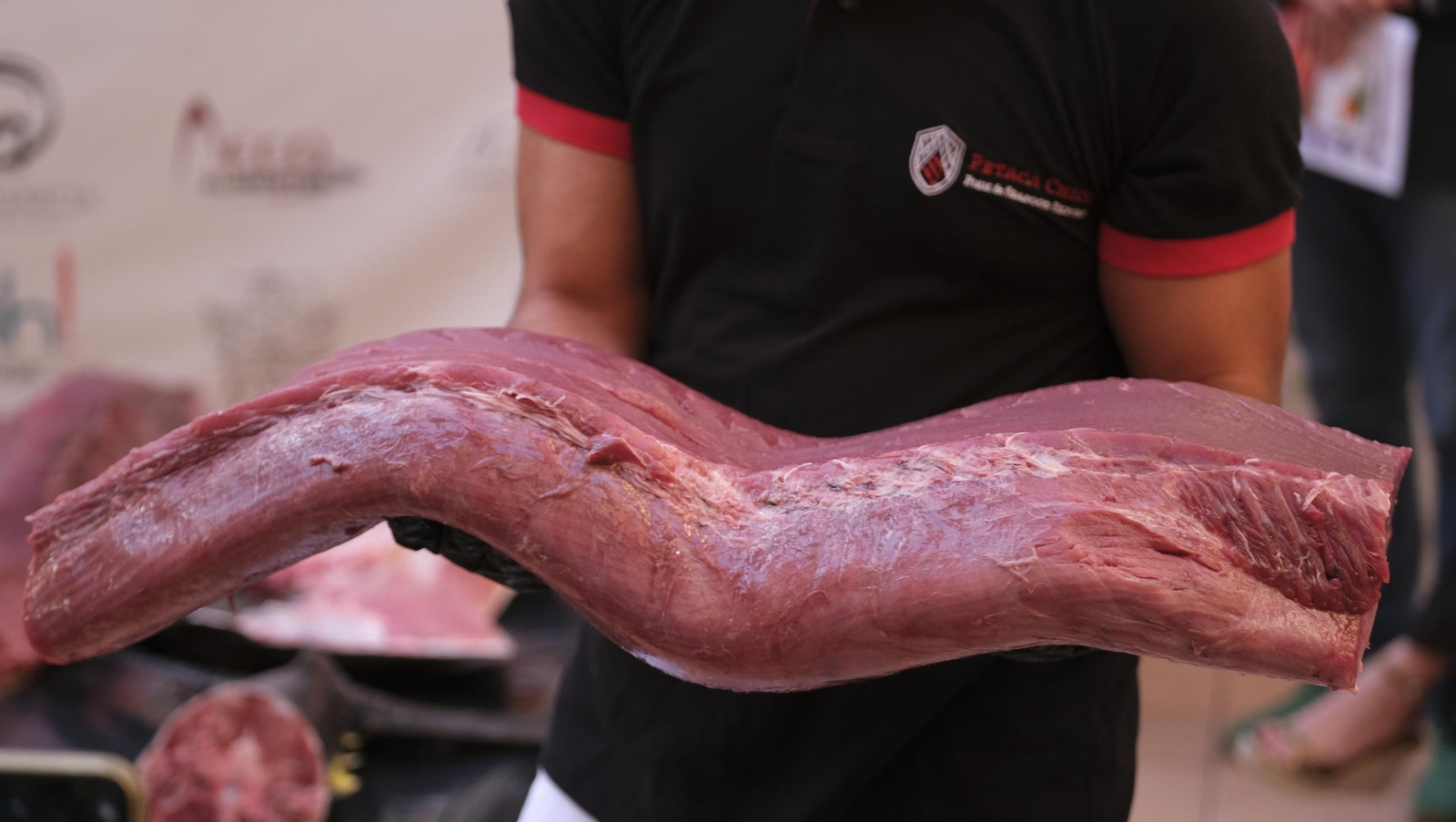 El ronqueo del atún de Almadraba en el Espacio Gastronómico Tony García, en imágenes