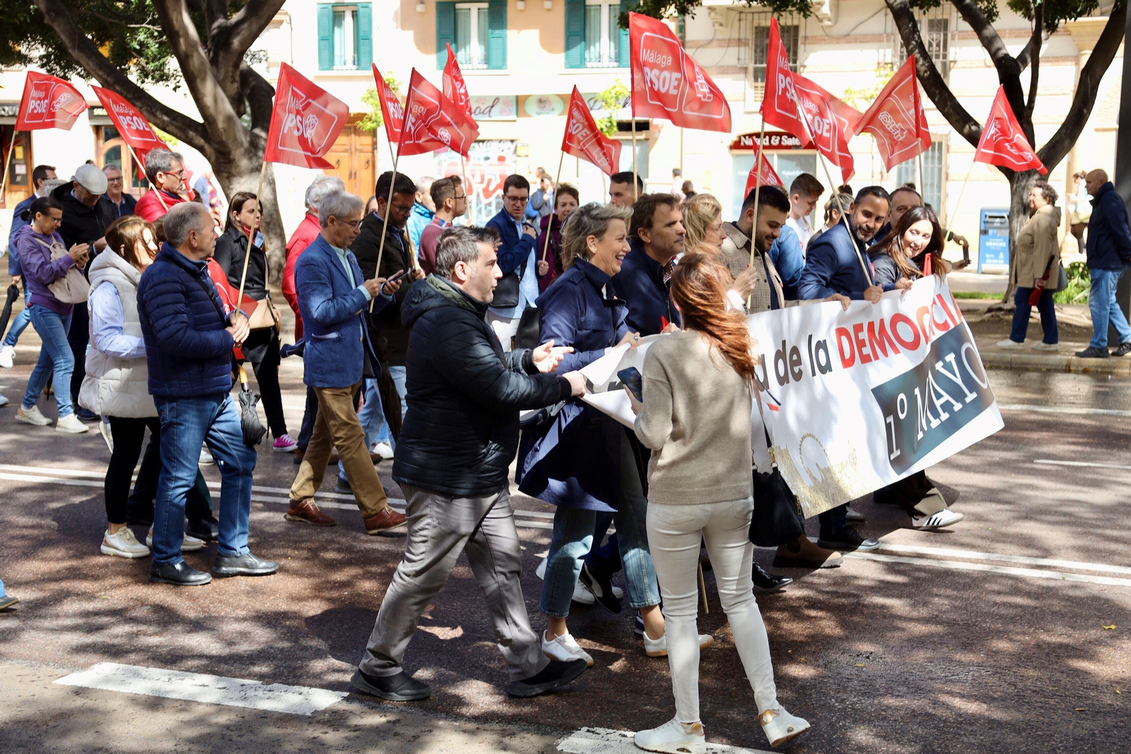 La manifestación del 1 de mayo en Málaga, en fotos