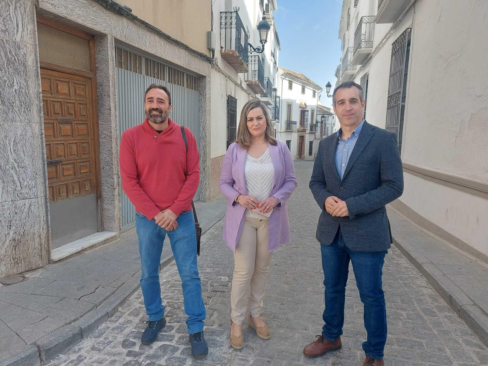 David Bazuelo, María Jesús Serrano y José Andrés García.
