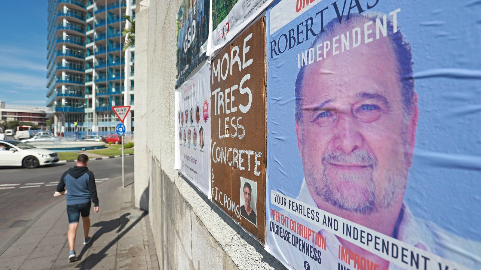 Las mejores fotos de la jornada electoral en Gibraltar