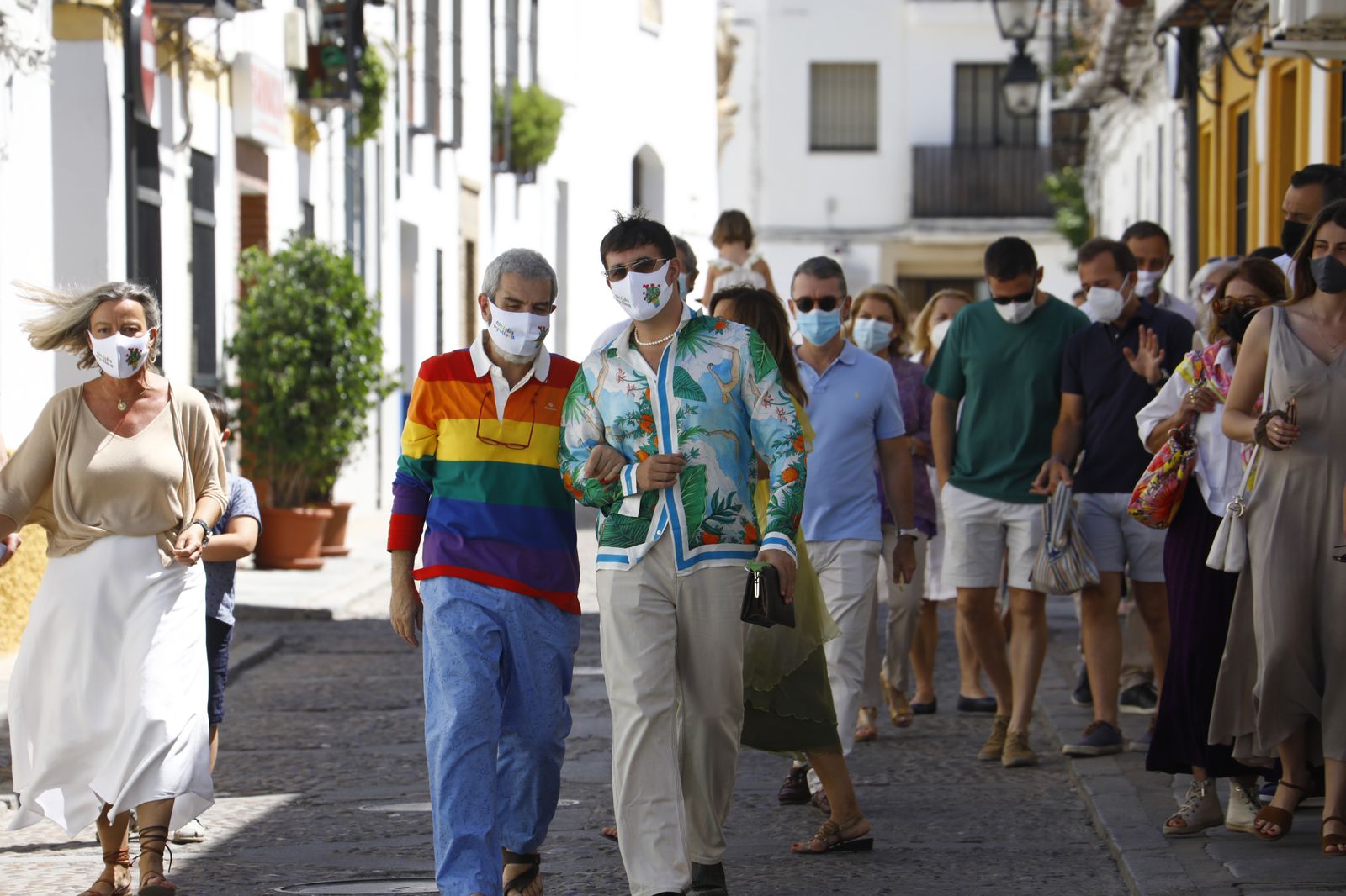 La visita de Lorenzo Caprile y Palomo Spain a los Patios de Córdoba, en imágenes