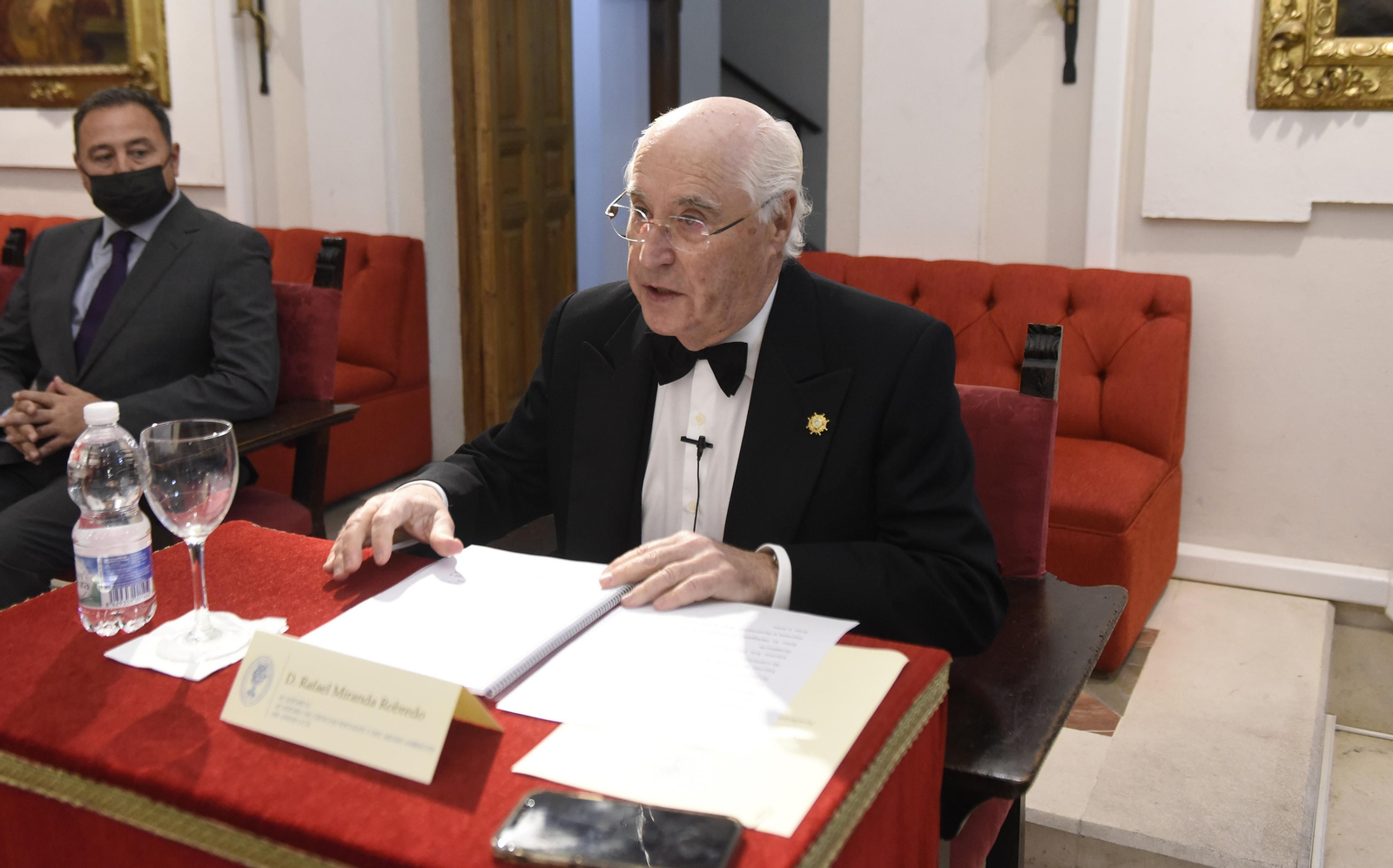 Acto de ingreso como Académico de Honor de D. Rafael Miranda Robredo