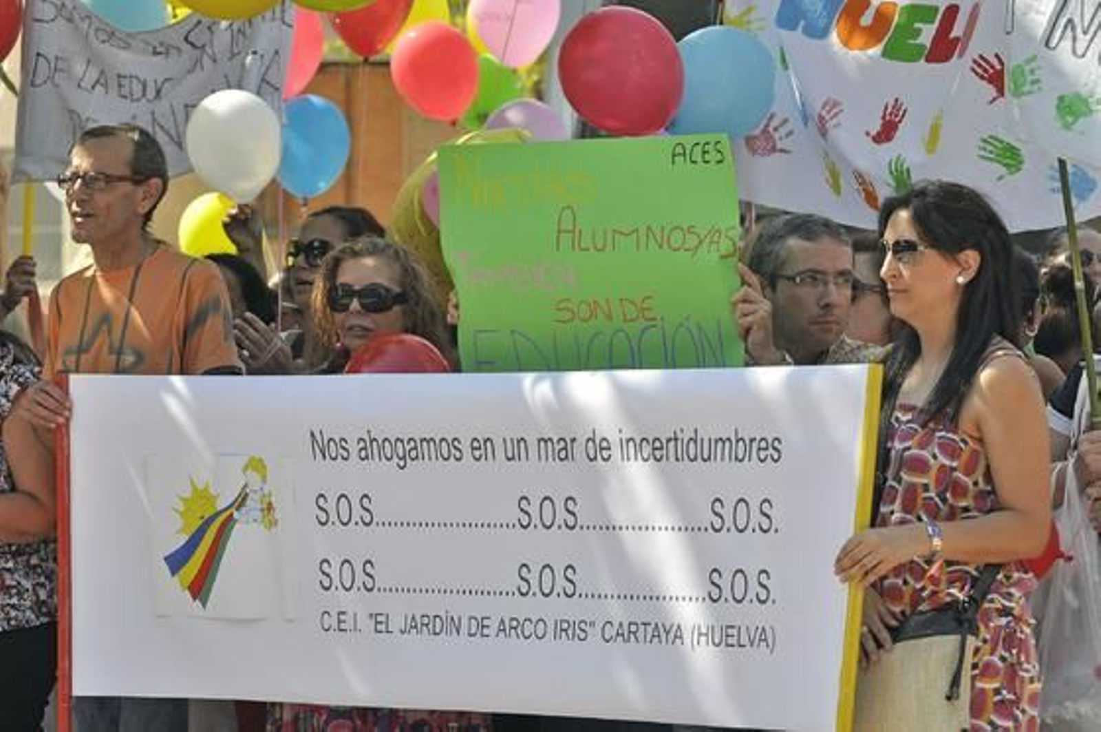 Manifestación frente a la Consejería de Educación de las guarderías que no reciben la financiación prevista.

Foto: Manuel Gómez