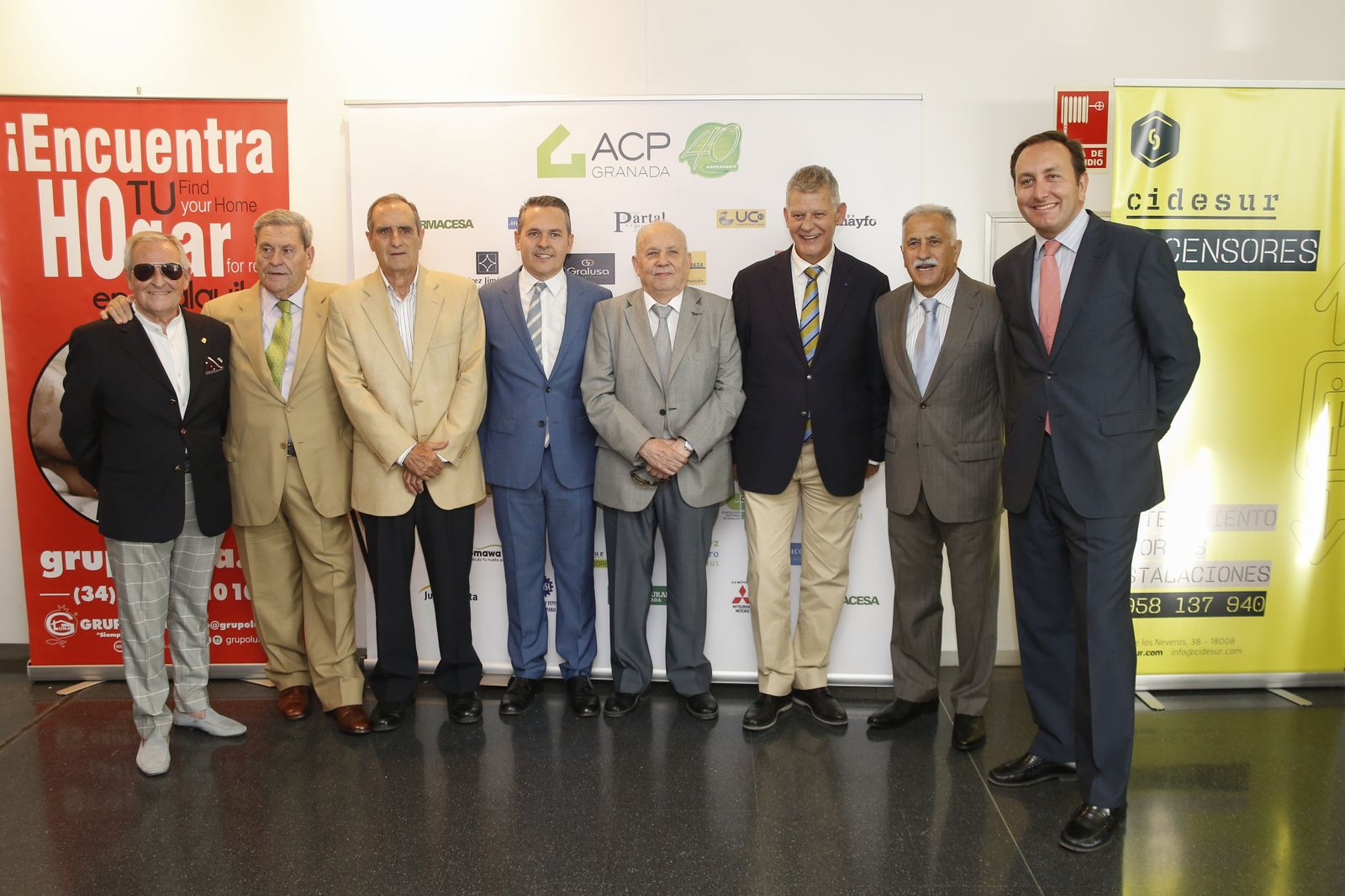 Los seis presidentes históricos de la ACP fueron homenajeados en el acto.