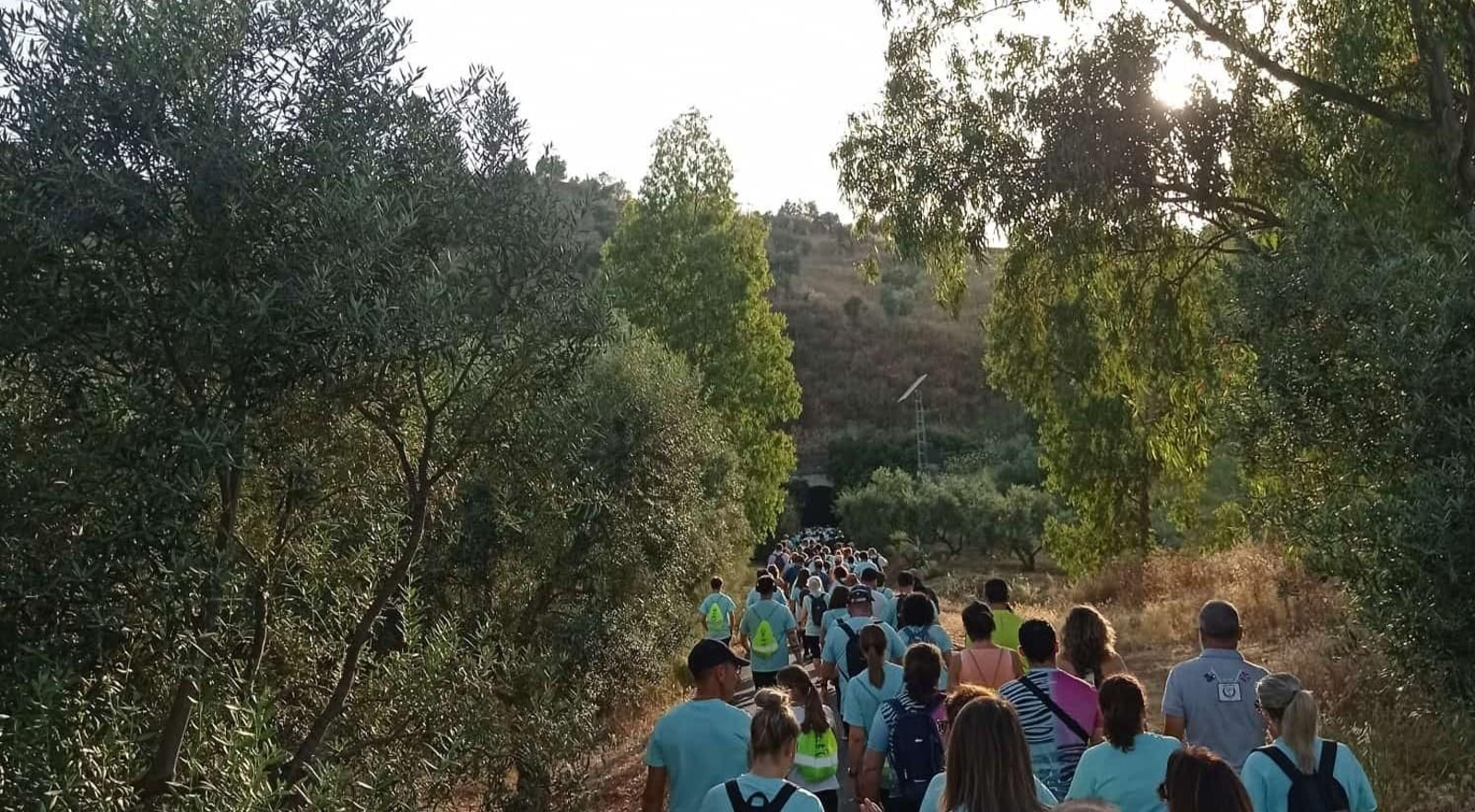 Ruta nocturna por el tramo desde Olvera
