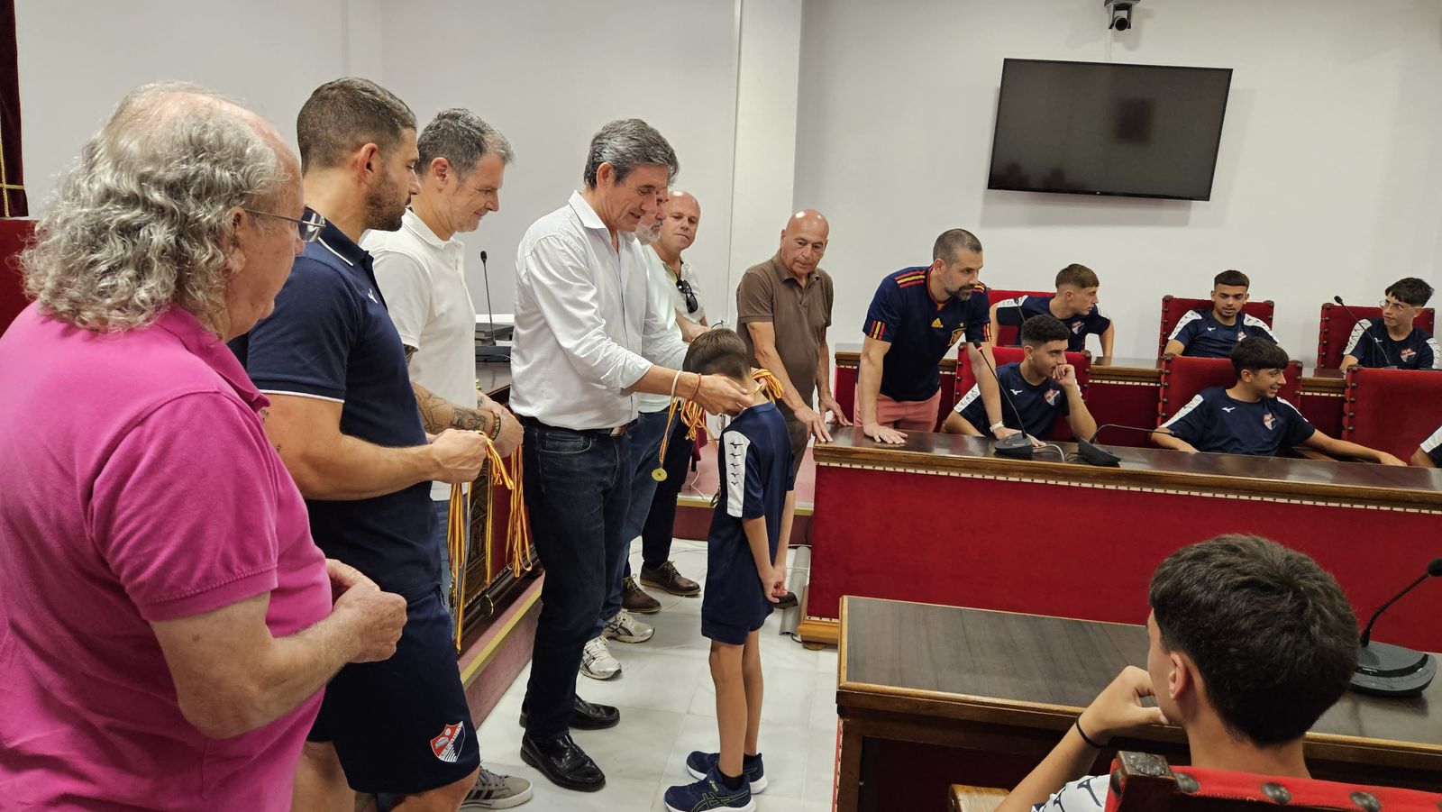 Imposiciones de medallas.