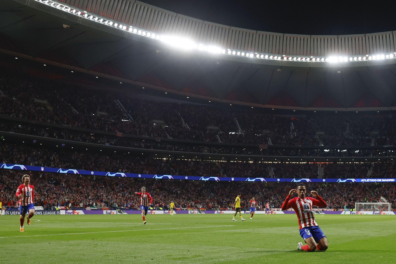 El Atlético de Madrid - Borussia Dortmund, en fotos