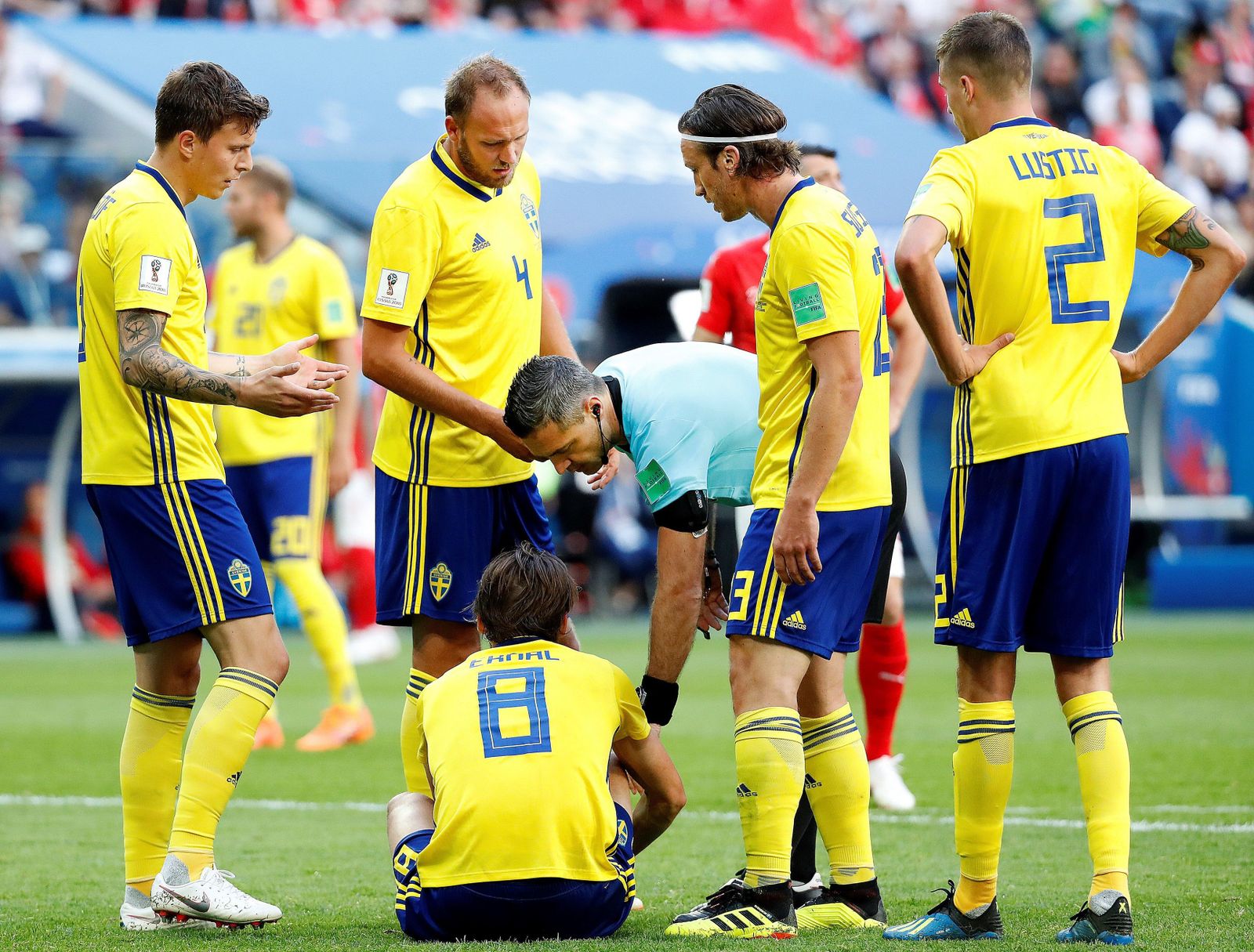 Las imágenes del Suecia-Suiza