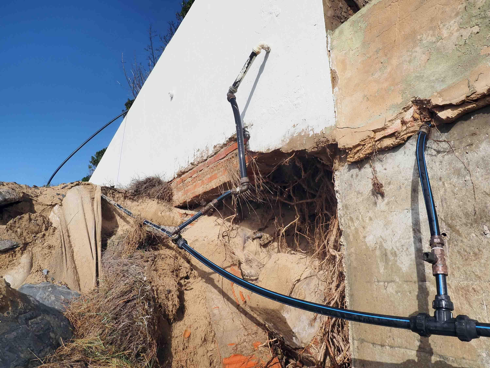 Las imágenes de los daños de la borrasca Irene en El Portil