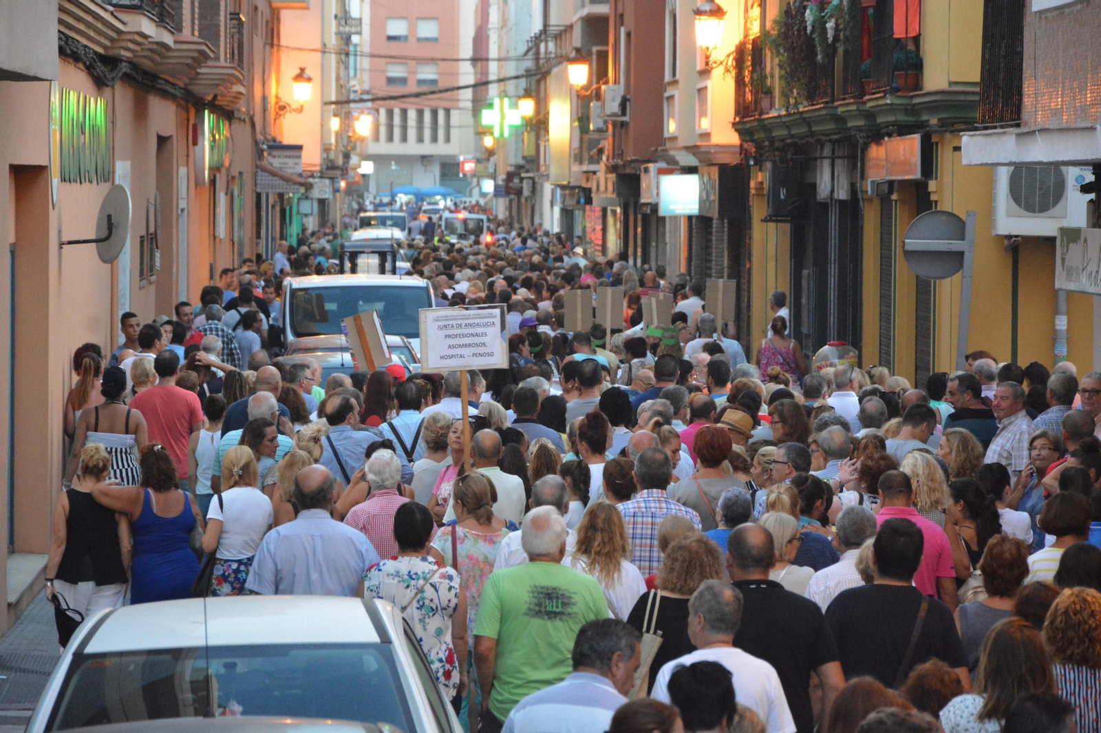 Manifestación por la sanidad pública en La Línea