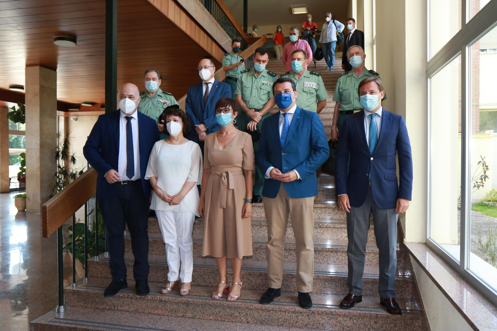 Representantes de las administraciones y la Guardia Civil en la Subdelegación del Gobierno.