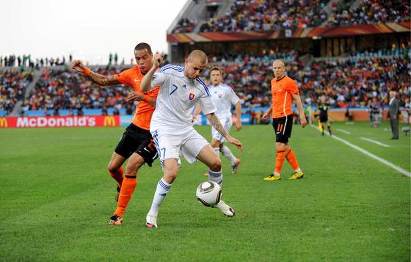 Holanda se mete en cuartos de final después de ganar a Eslovaquia. / EFE