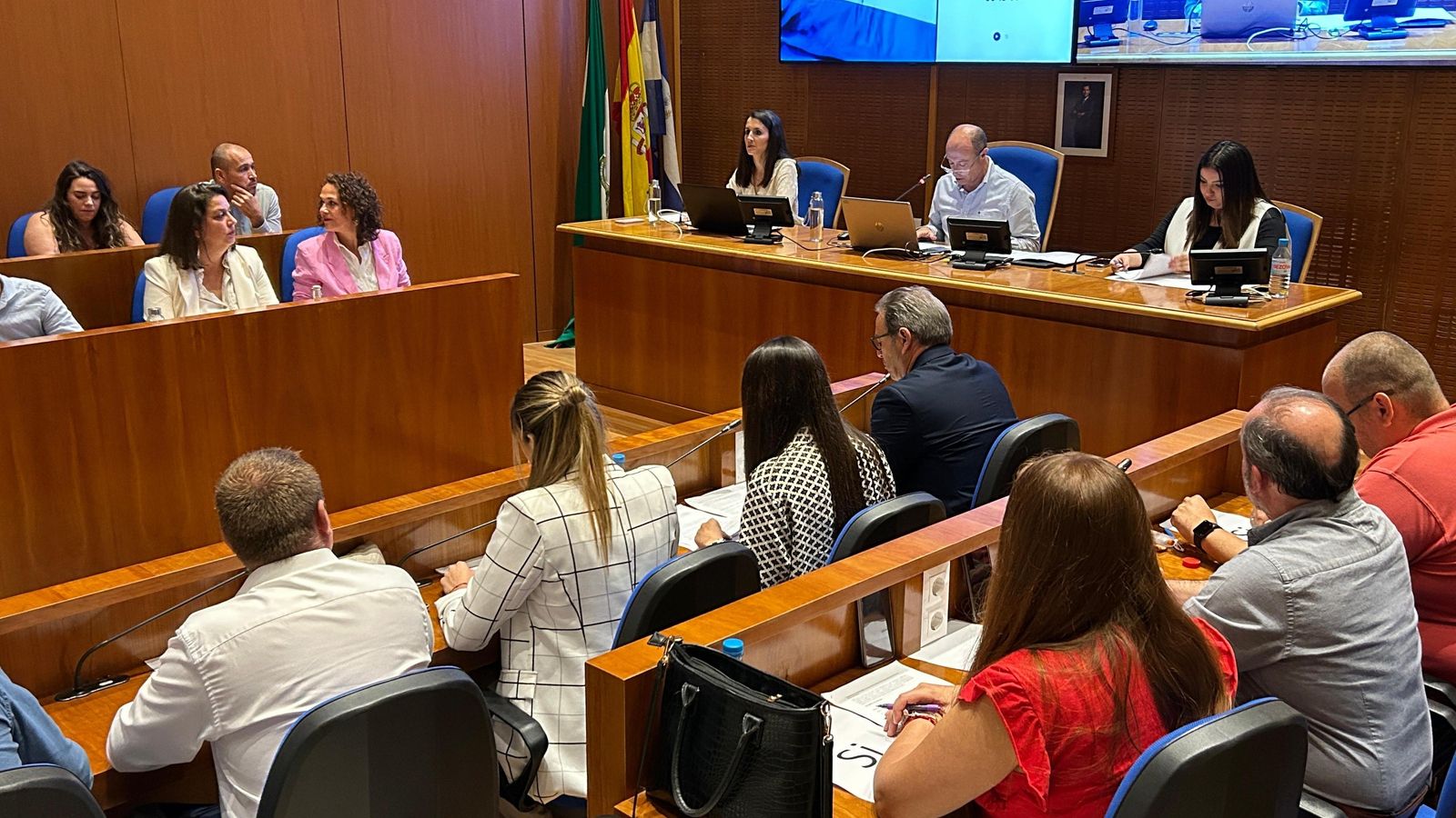 El Pleno del Ayuntamiento de Arahal, este miércoles.