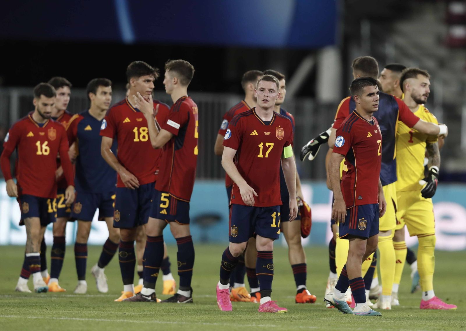 España, al acabar un partido.