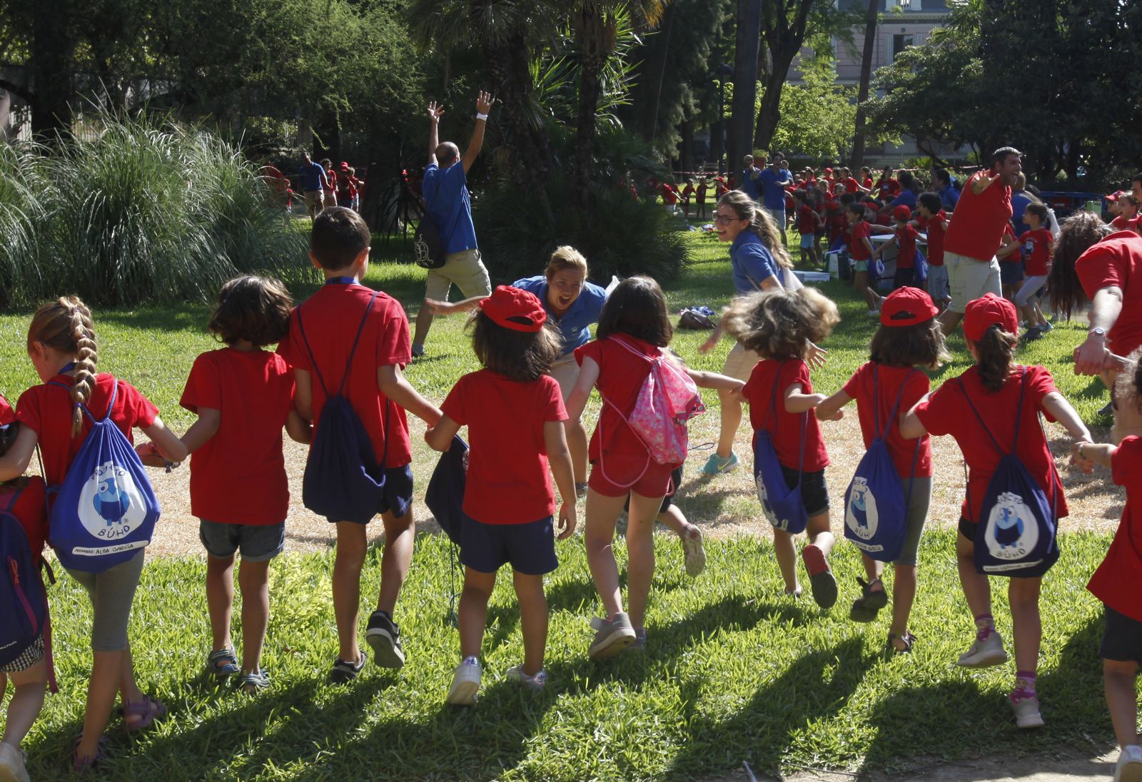 Los niños participaron en numerosas actividades en los jardines de la Casa Rosa