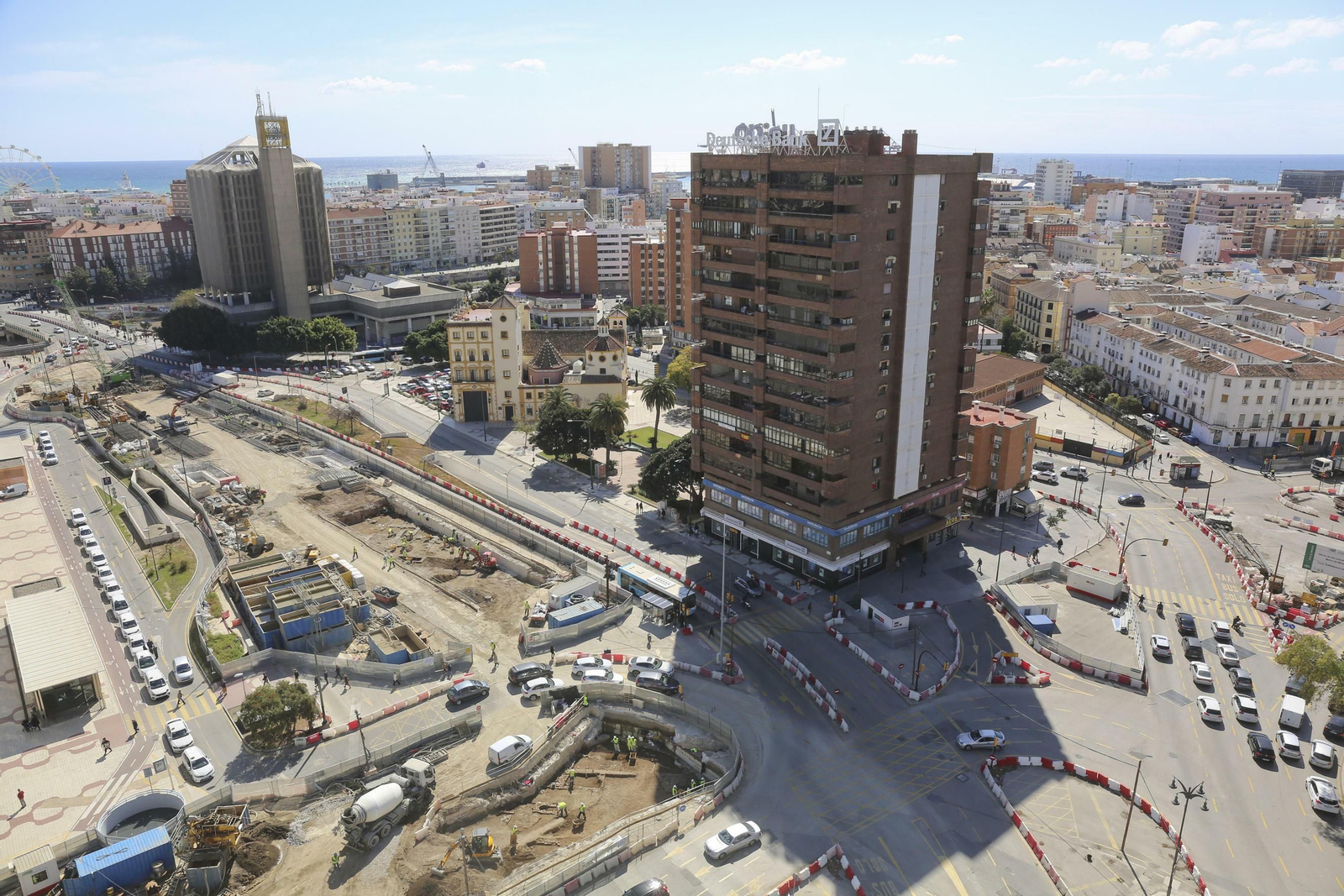 Fotos de las obras del Metro de Málaga