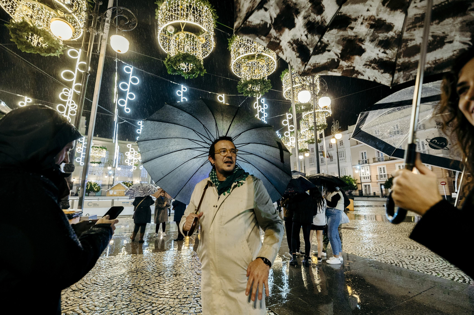 Las imágenes de la inauguración de la iluminación de navidad en Cádiz