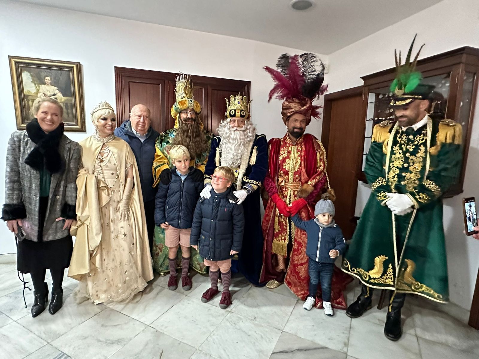 Visita de los Reyes Magos de Cádiz en la Fundación Carmen Pinillos