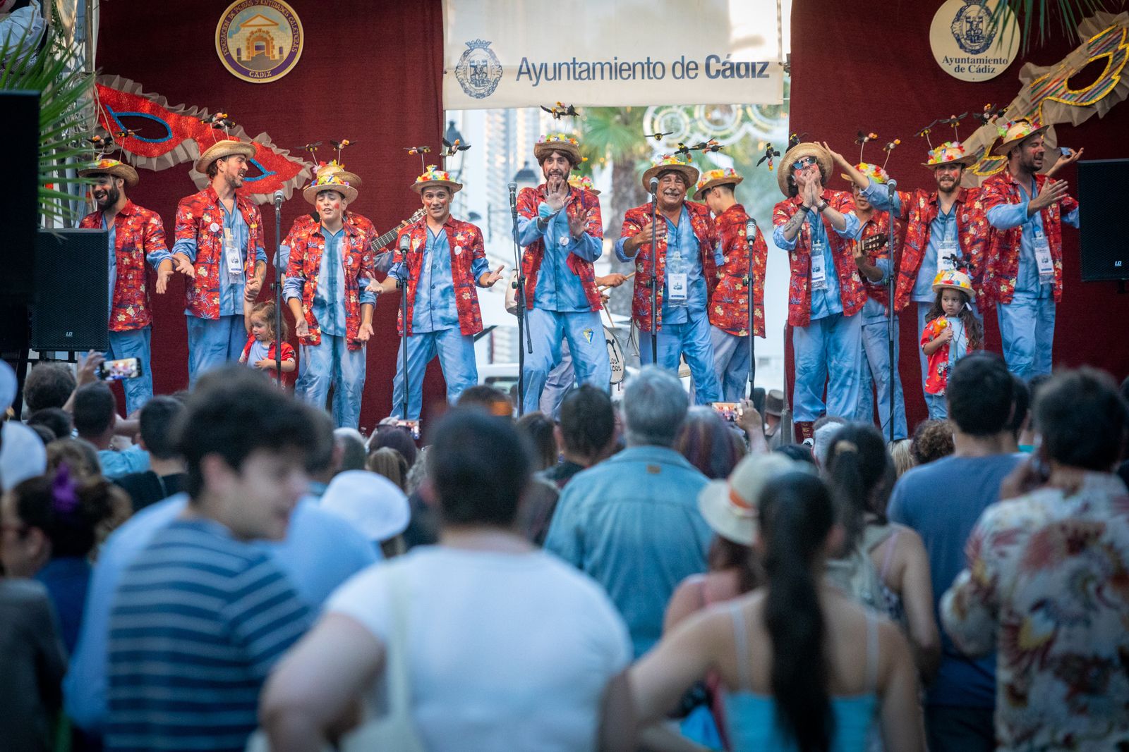 Una de las actuaciones que se han celebrado en el Concurso de Popurrís.
