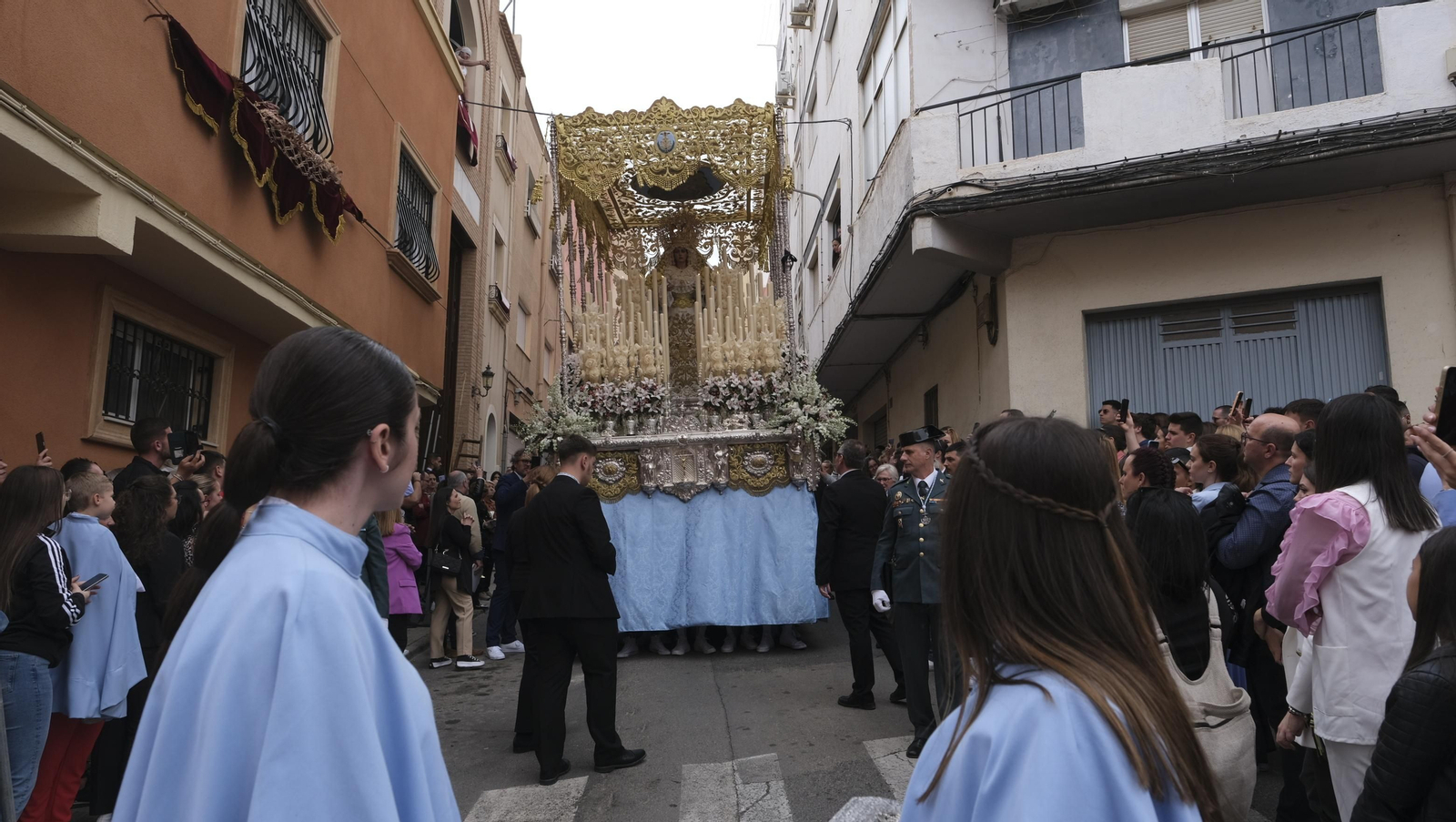 La procesión de Los Ángeles en Almería, en imágenes