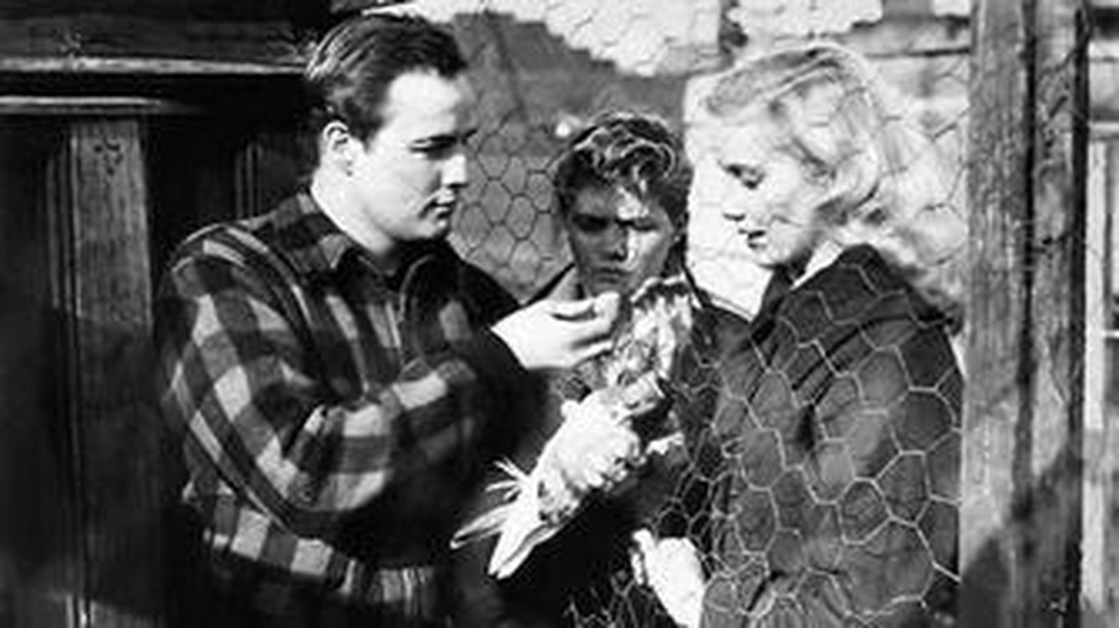 Marlon Brando y Eva Marie Saint, en 'La ley del silencio'.