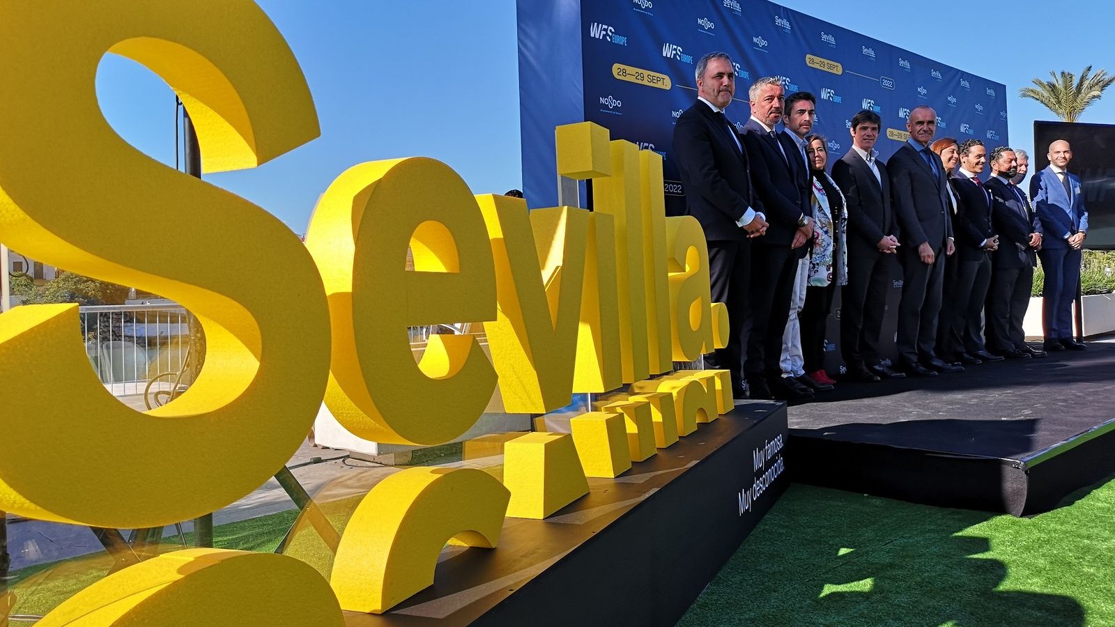 Una imagen del acto de presentación del evento futbolístico.