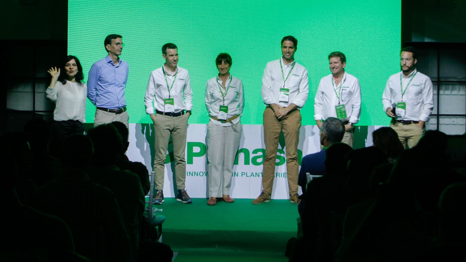 Mari Paz Díaz, Pedro Domínguez, Douglas Rodríguez y Ángel Bondía en el evento de Genetics Forum.