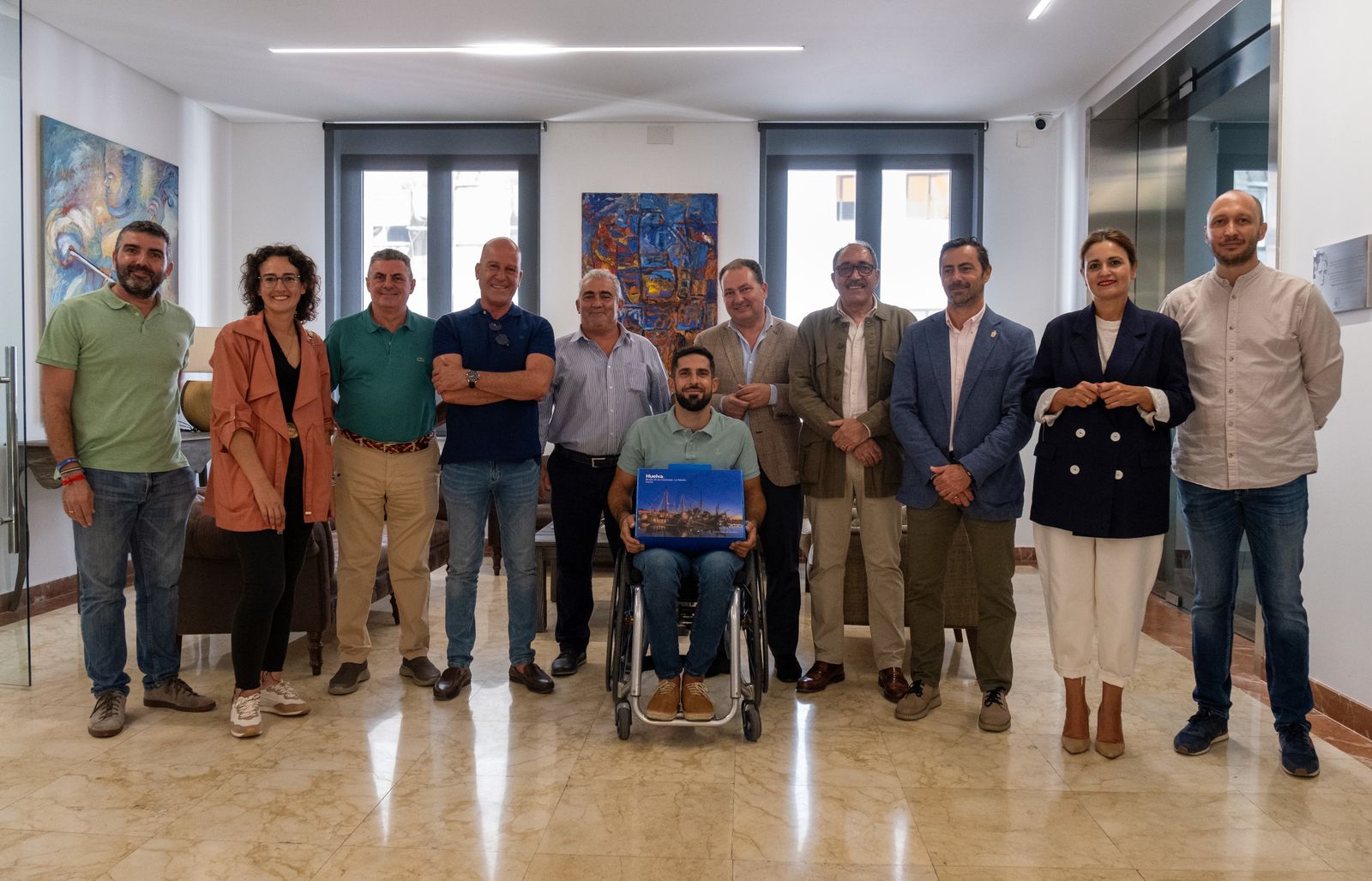 Francisco Motero junto al presidente de la Diputación David Toscano