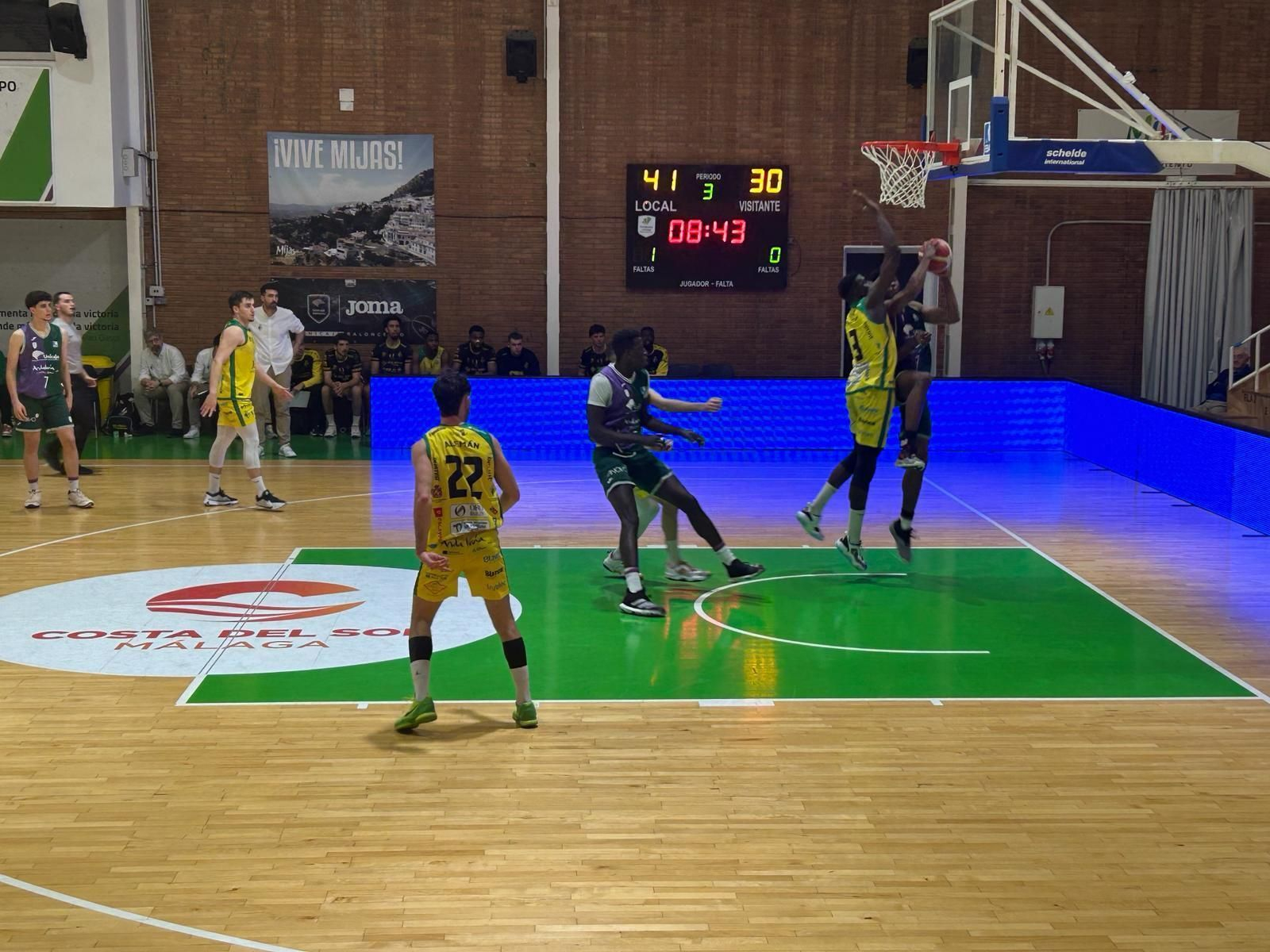 Imagen del Unicaja-Jaén en Los Guindos.