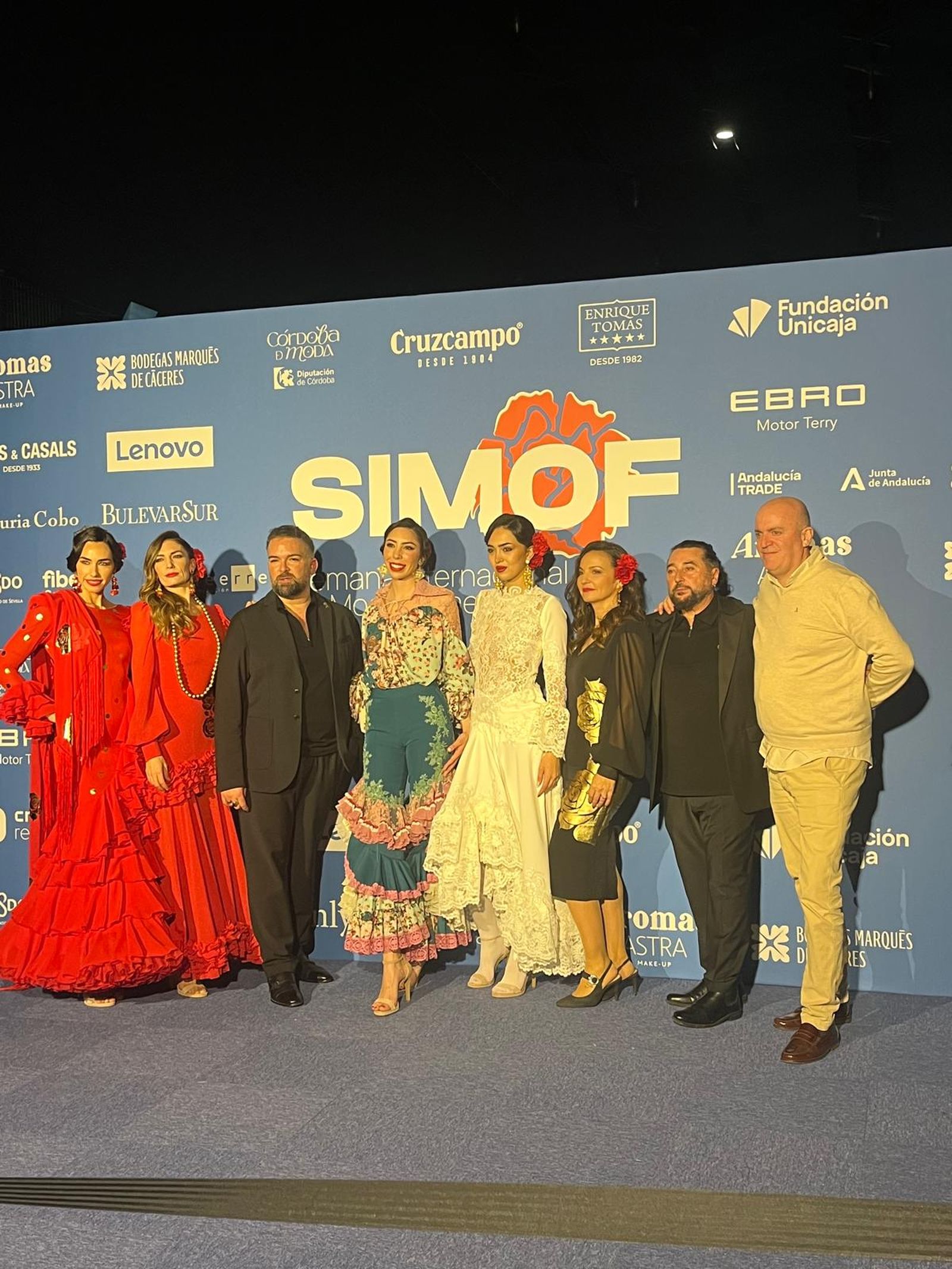 El perfumista Paco Rosales, primero por la derecha, en Simof