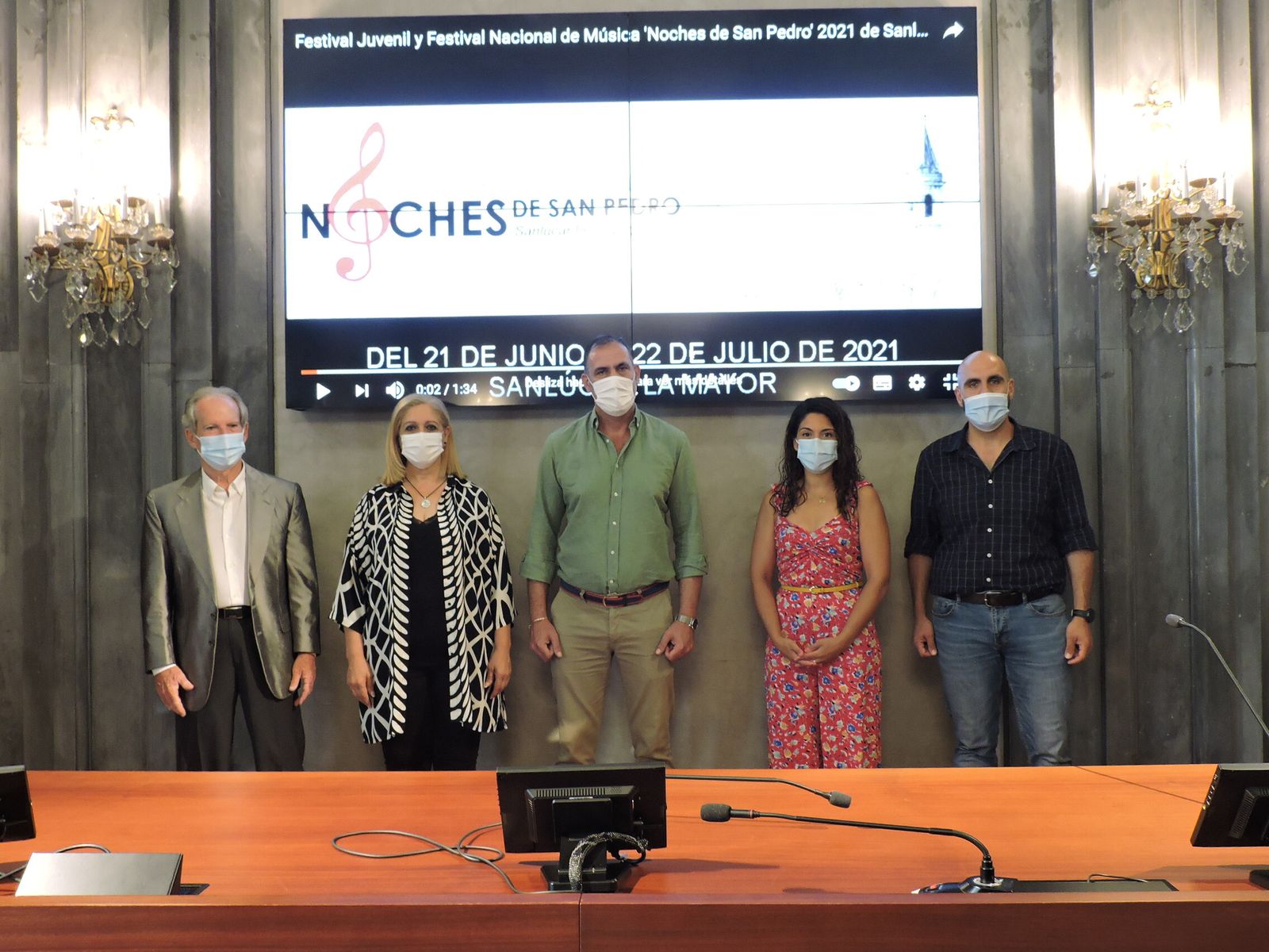 Presentación del Festival Nacional de Música Noches de San Pedro.