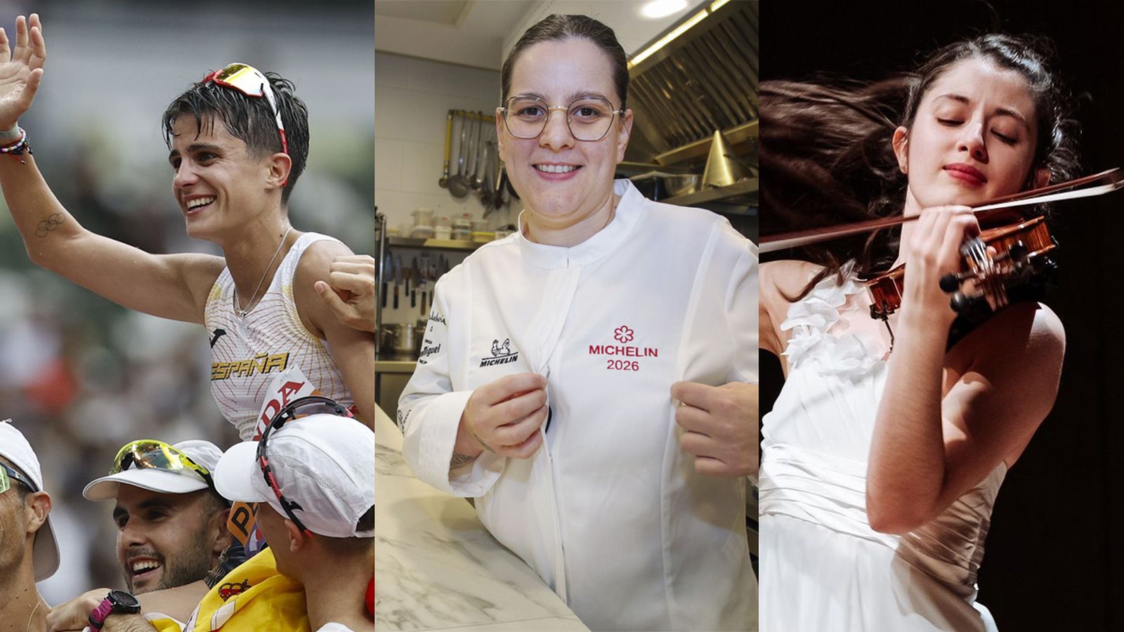 María Pérez, Cristina Jiménez y María Dueñas