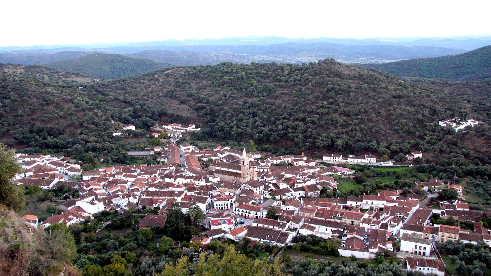 Vista aérea de Alájar