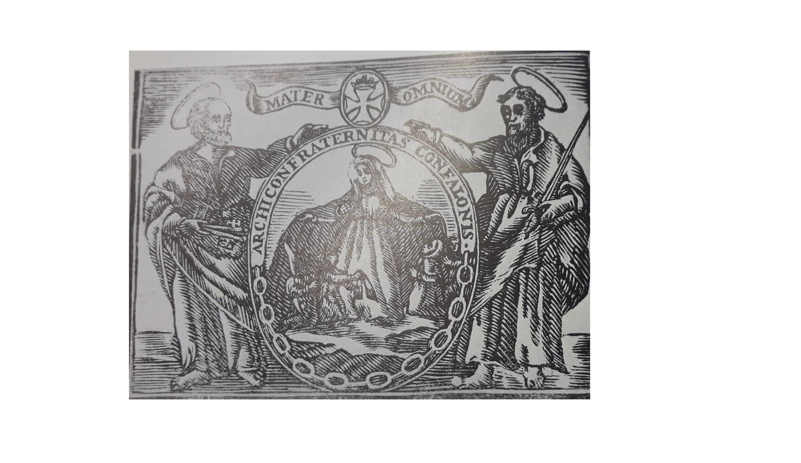 Grabado de la Cofradía del Gonfaló, del siglo XVIII