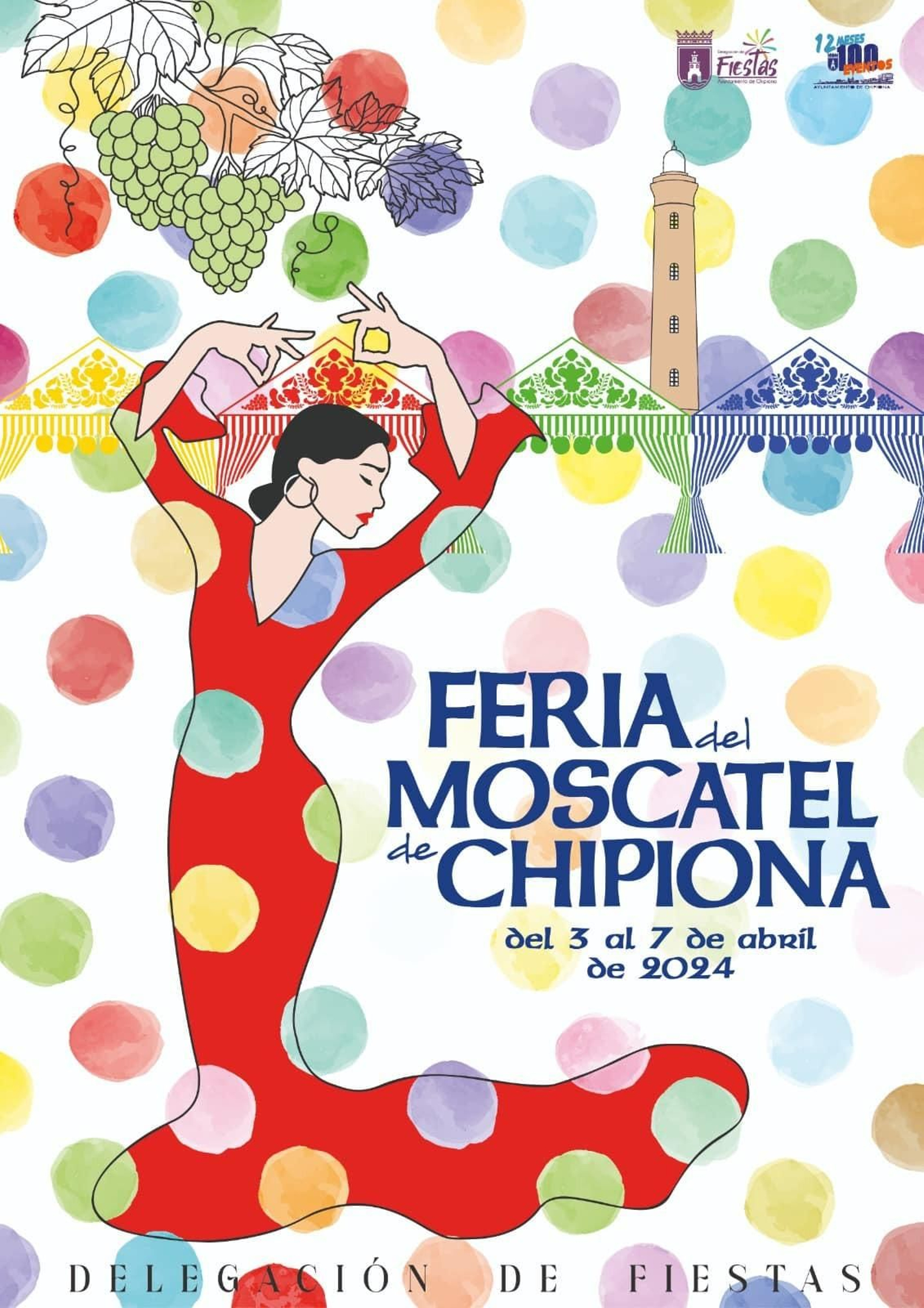 Cartel de la Feria del Moscatel 2024, de Chipiona.