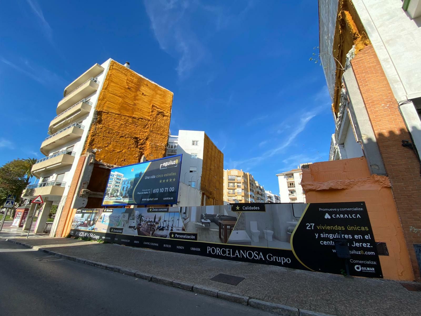 Solar de la calle Eguiluz sobre el que se construirá el edificio