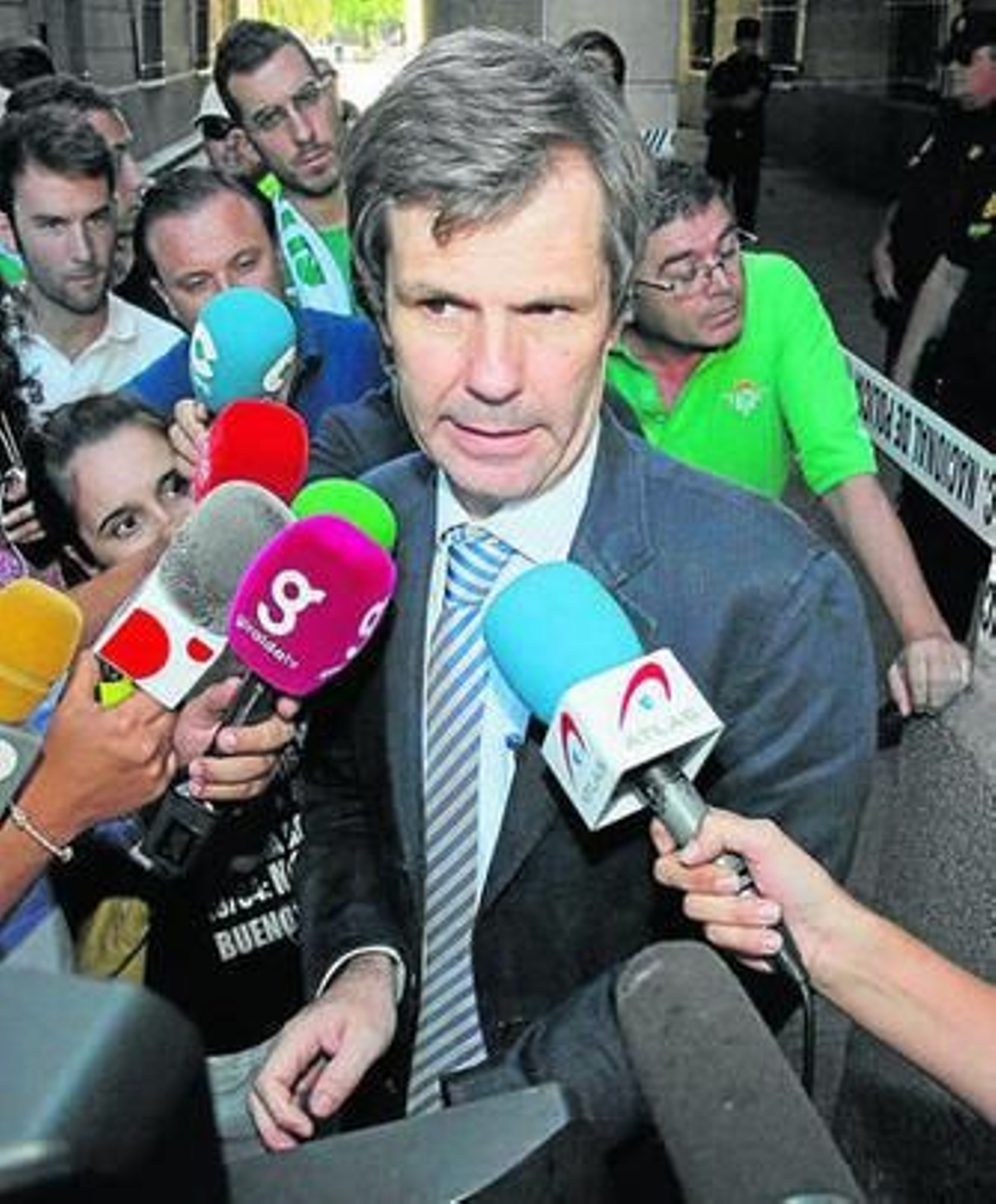 Adolfo Cuéllar, a la salida de los juzgados el pasado miércoles.