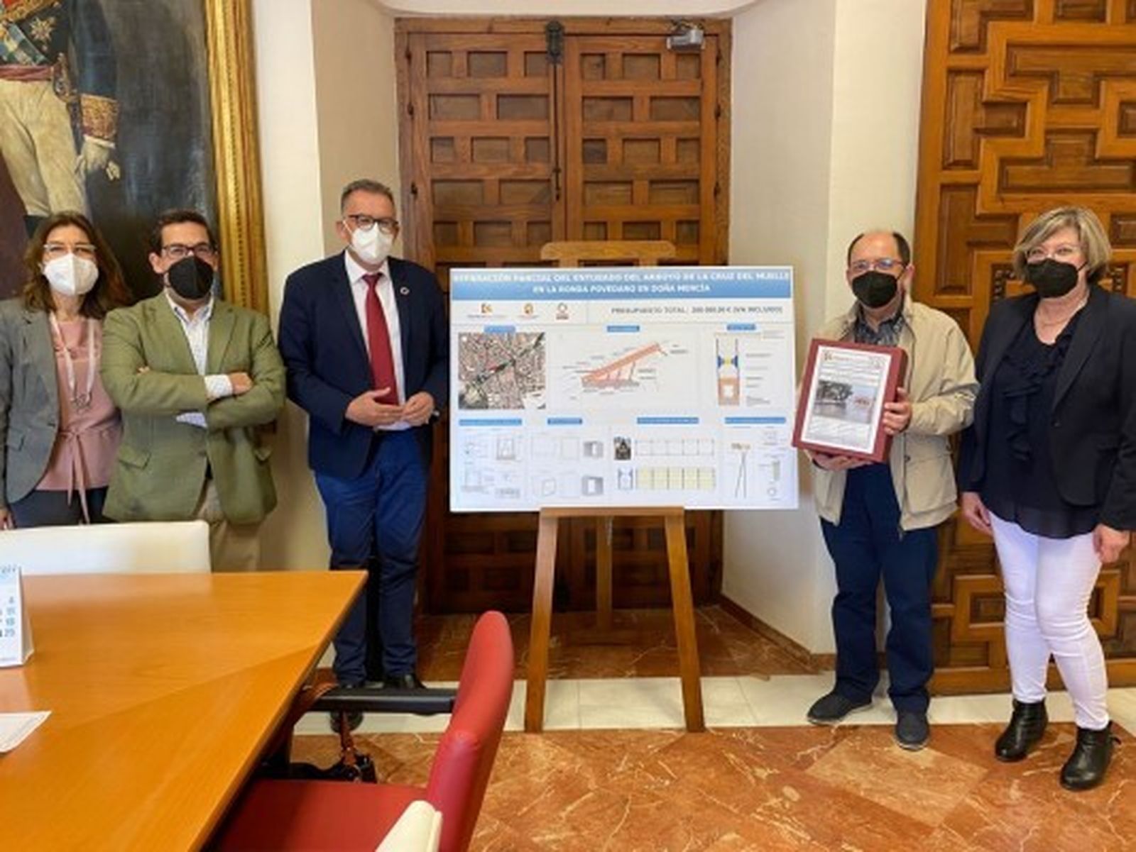 Momento de la entrega del proyecto.