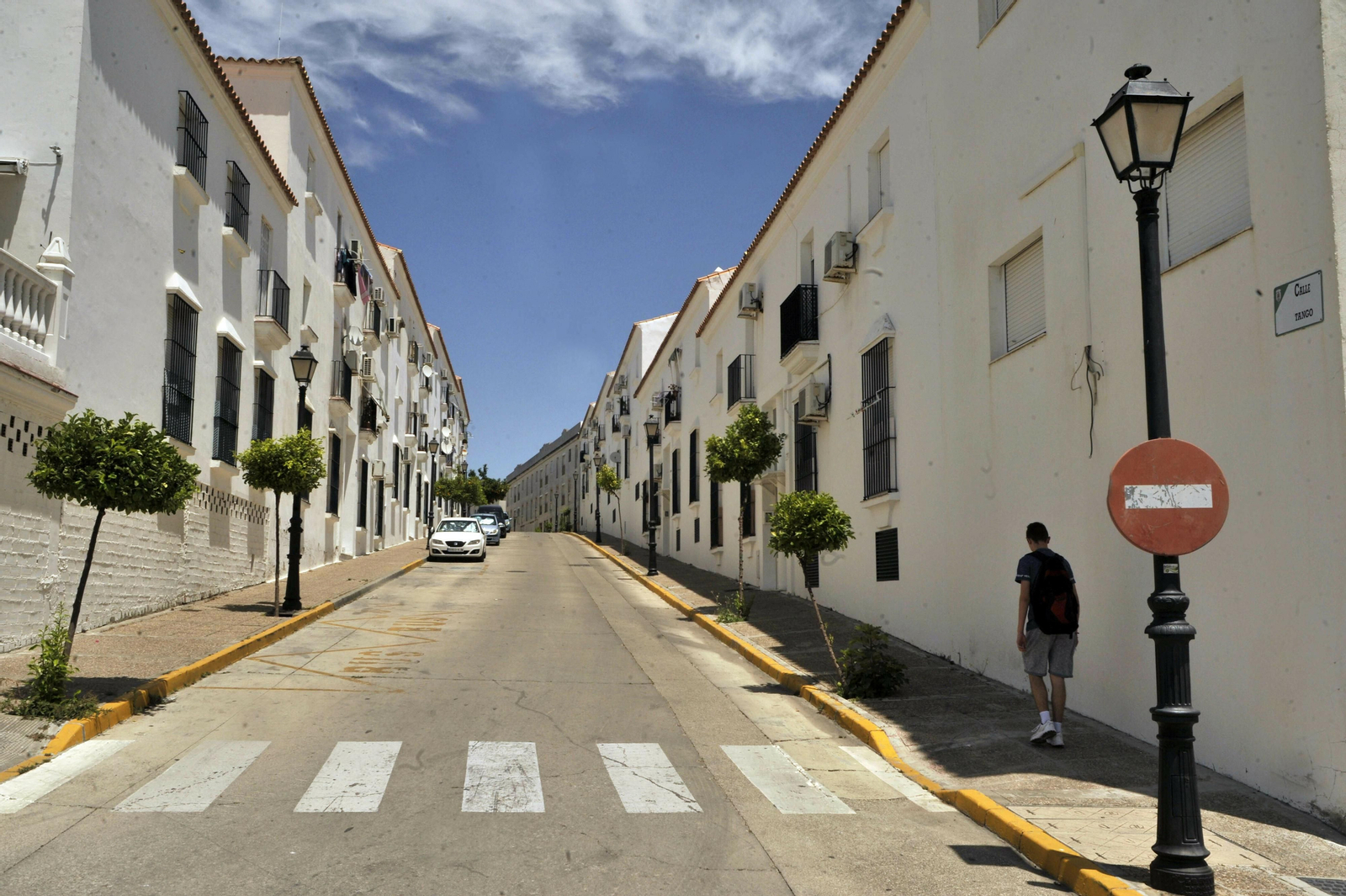 Imagen de la calle Tango de la localidad de Arcos, donde se produjeron los hechos.