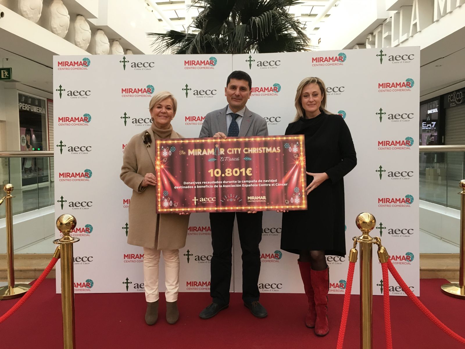 Recaudación logreada estas navidades en el centro comercial Miramar.
