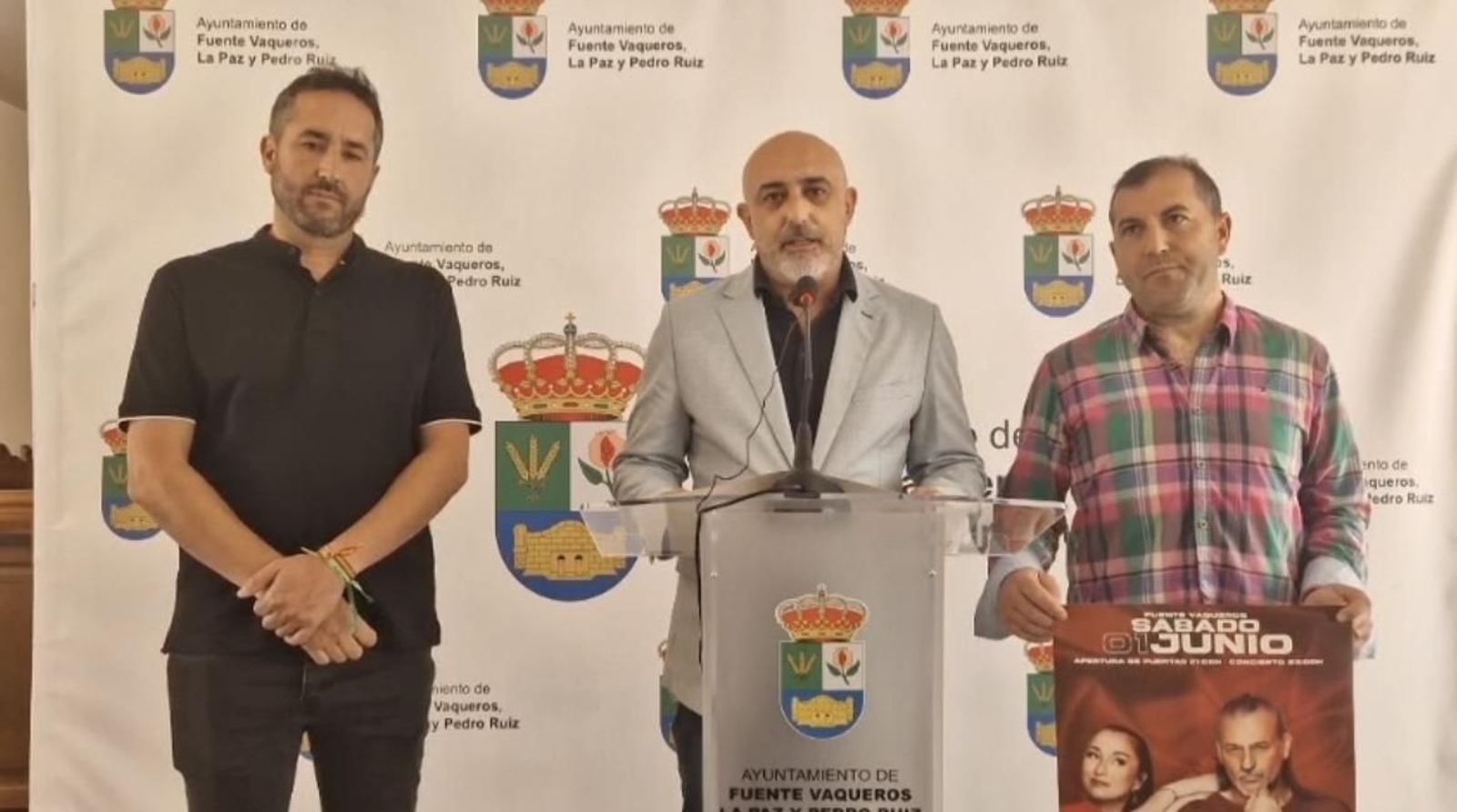 Presentación del concierto de Camela en Fuente Vaqueros