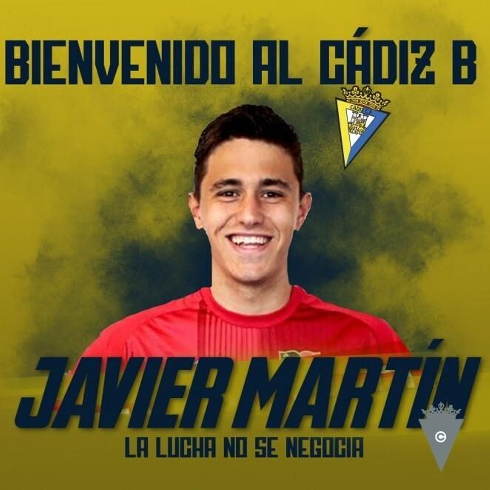 Javi Martín ya es jugador del Cádiz B. Javi Martín ya es jugador del Cádiz B.