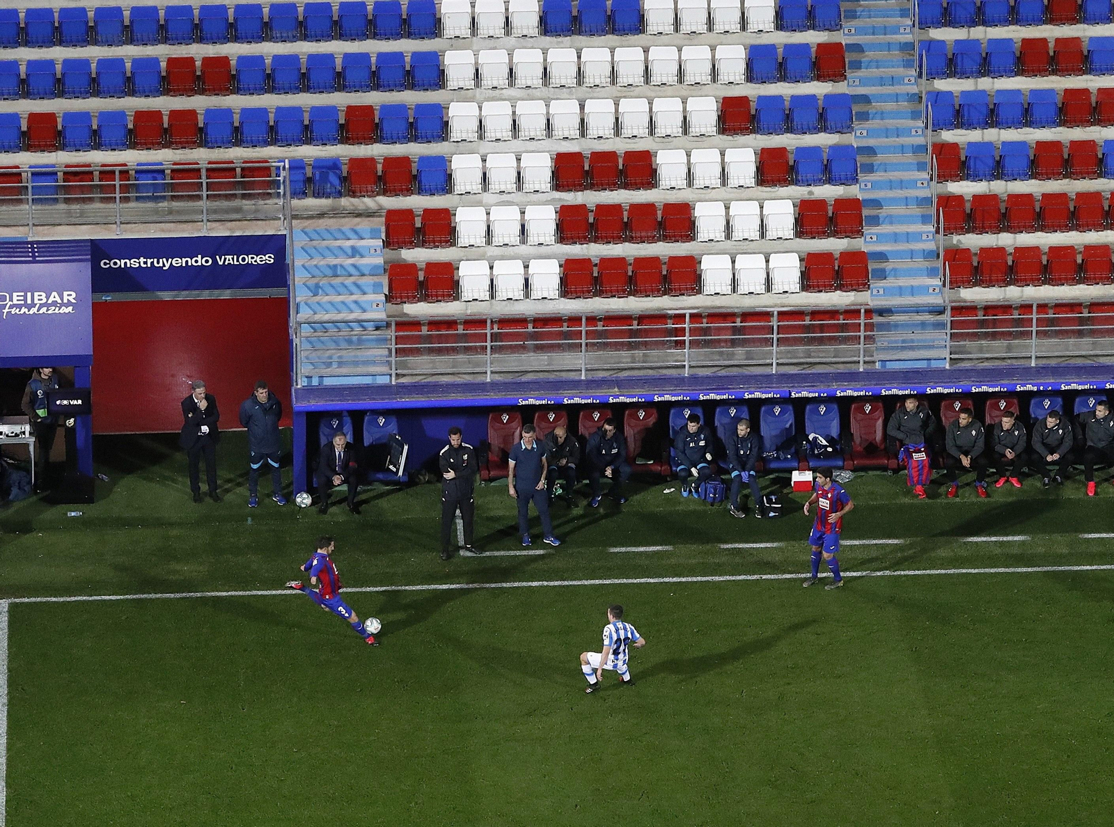 Imagen del Eibar-Real Sociedad sin público