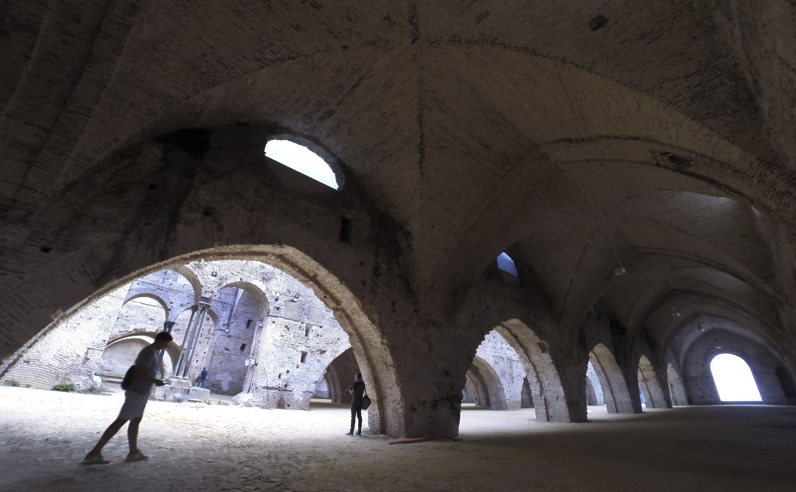 Las Reales Atarazanas de Sevilla durante una visita organizada durante la semana de la arquitectura.