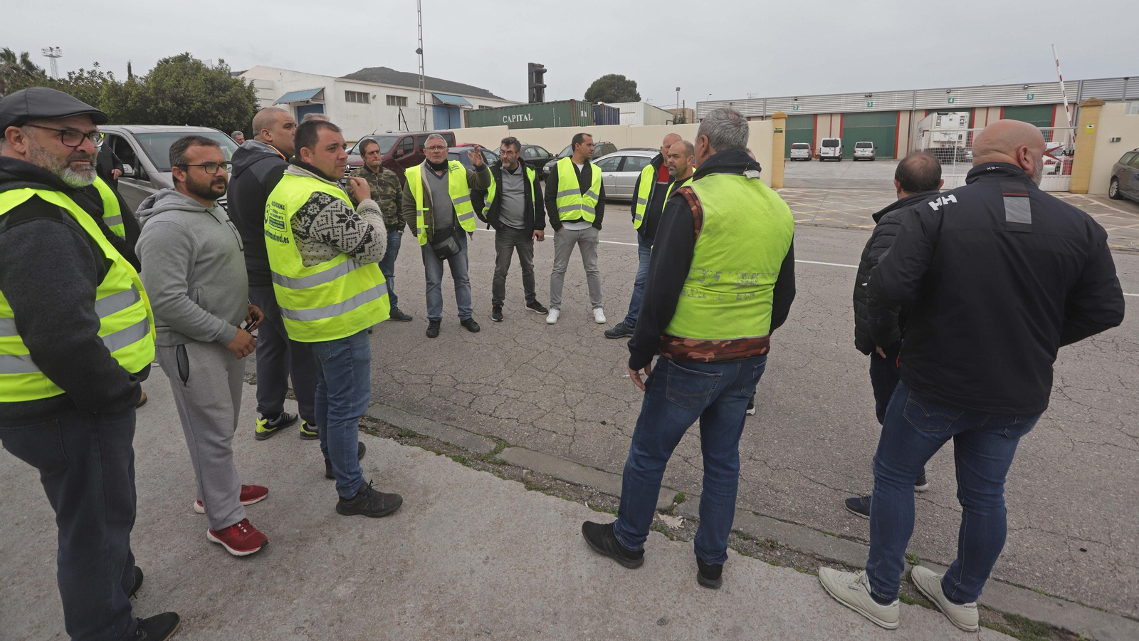 Fotos de la cuarta jornada de huelga de camioneros en Algeciras