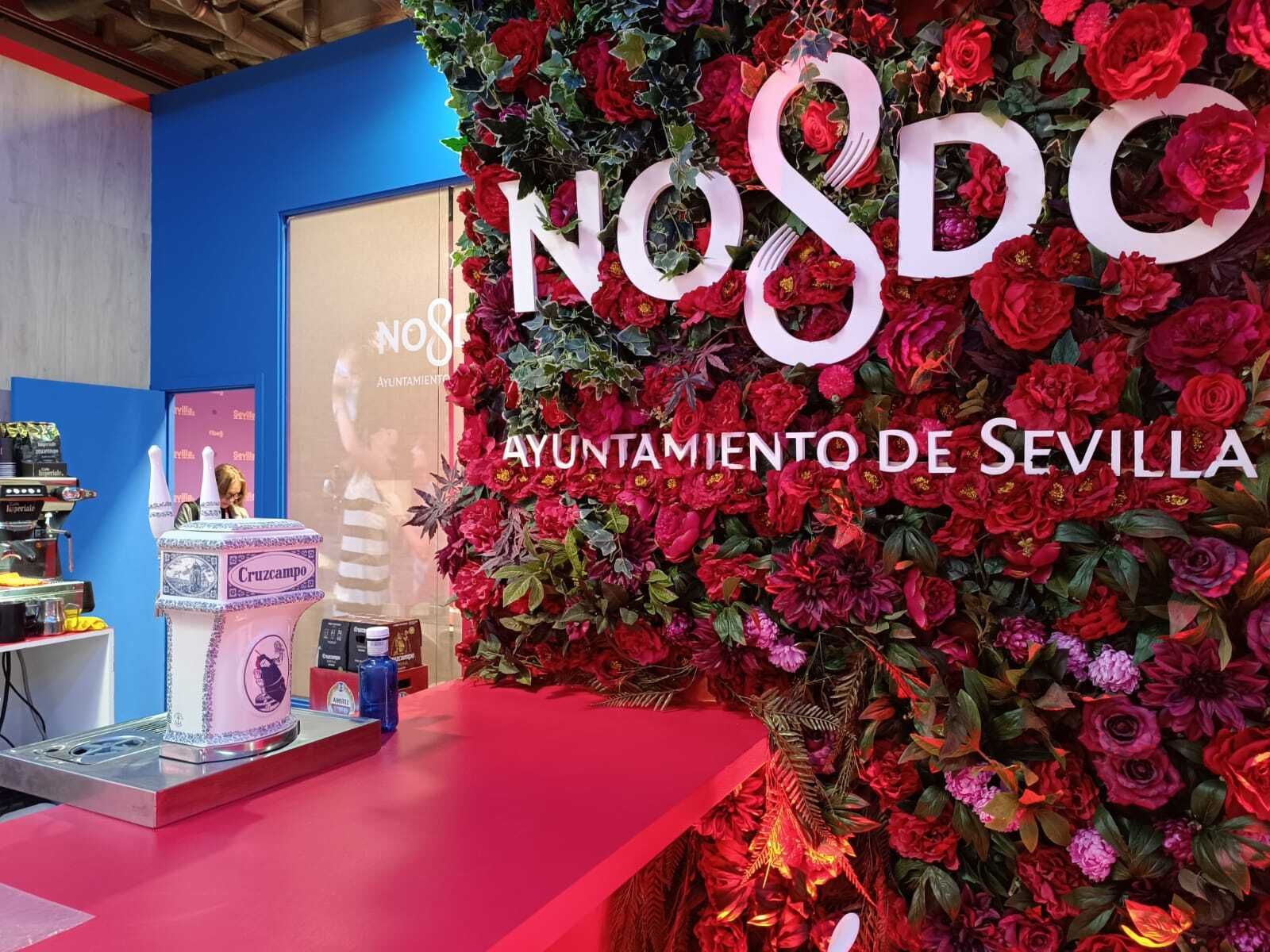 Una de las zonas del expositor de Sevilla en Fitur en la edición de 2024