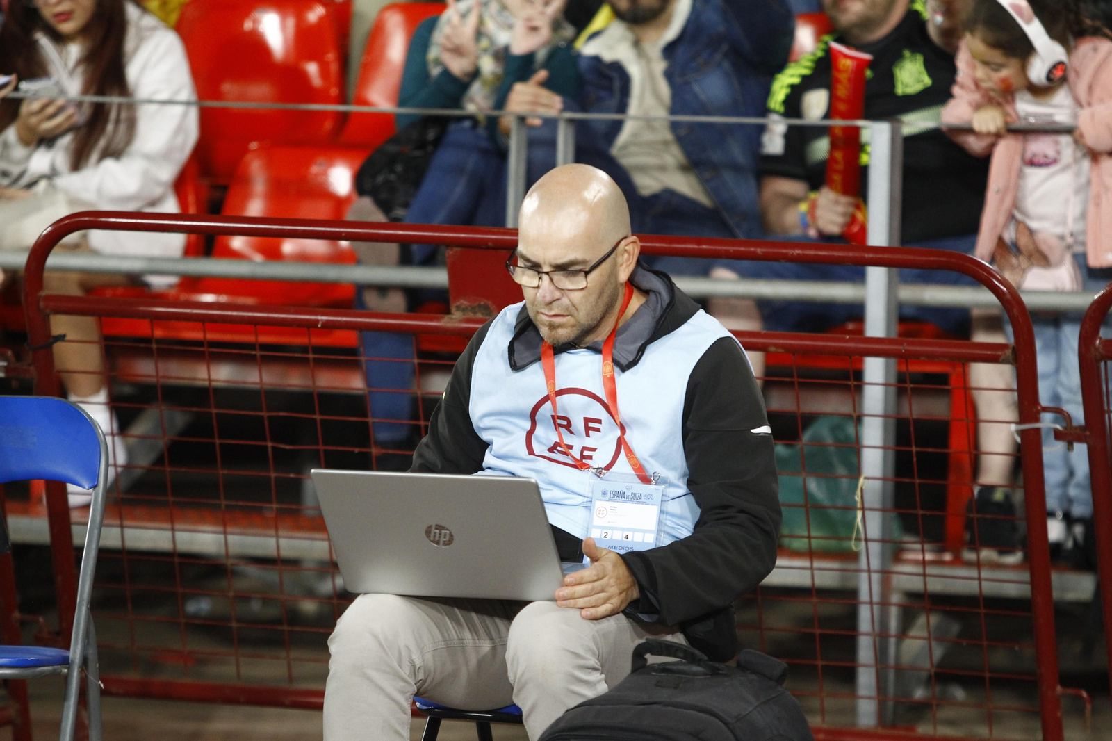 Imágenes del partido de fútbol amistoso entre las selecciones de España y Suiza Sub 21, disputado en Almería