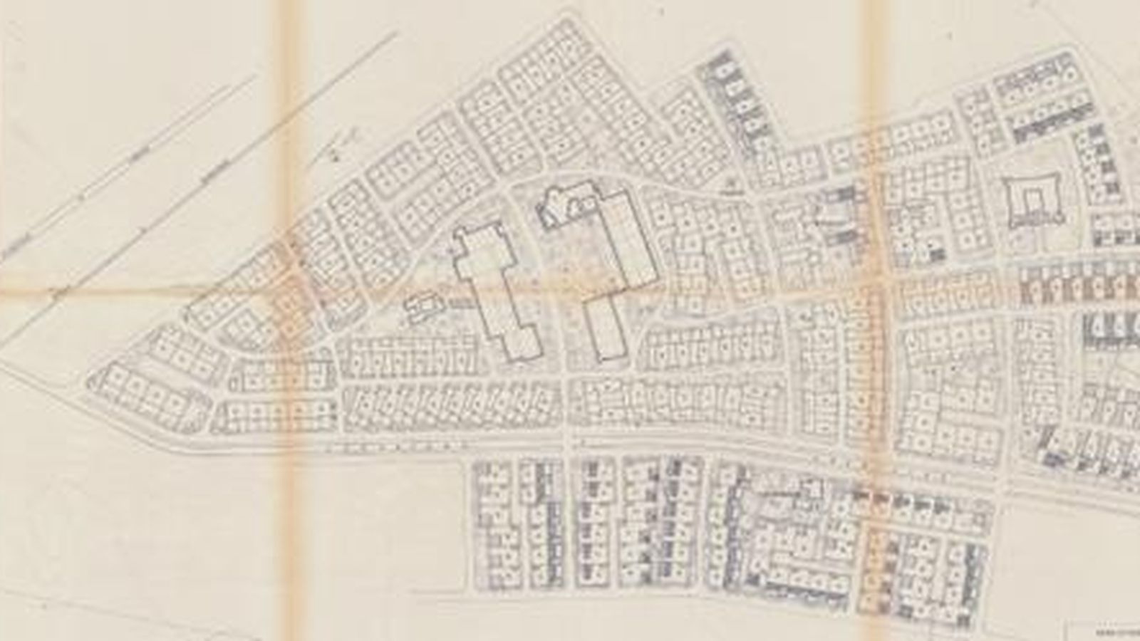 Plano de Pueblo Nuevo de Castellar en 1969