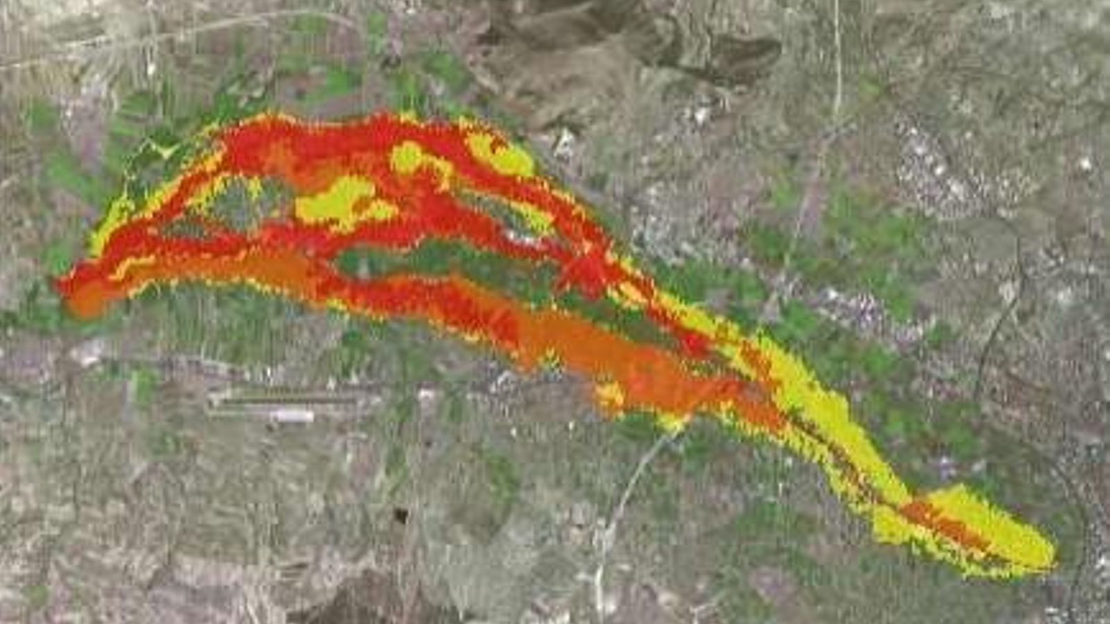 Zonas inundables del río Genil en la Vega, entre la ciudad y la zona de Fuente Vaqueros Zonas inundables del río Genil en la Vega, entre la ciudad y la zona de Fuente Vaqueros